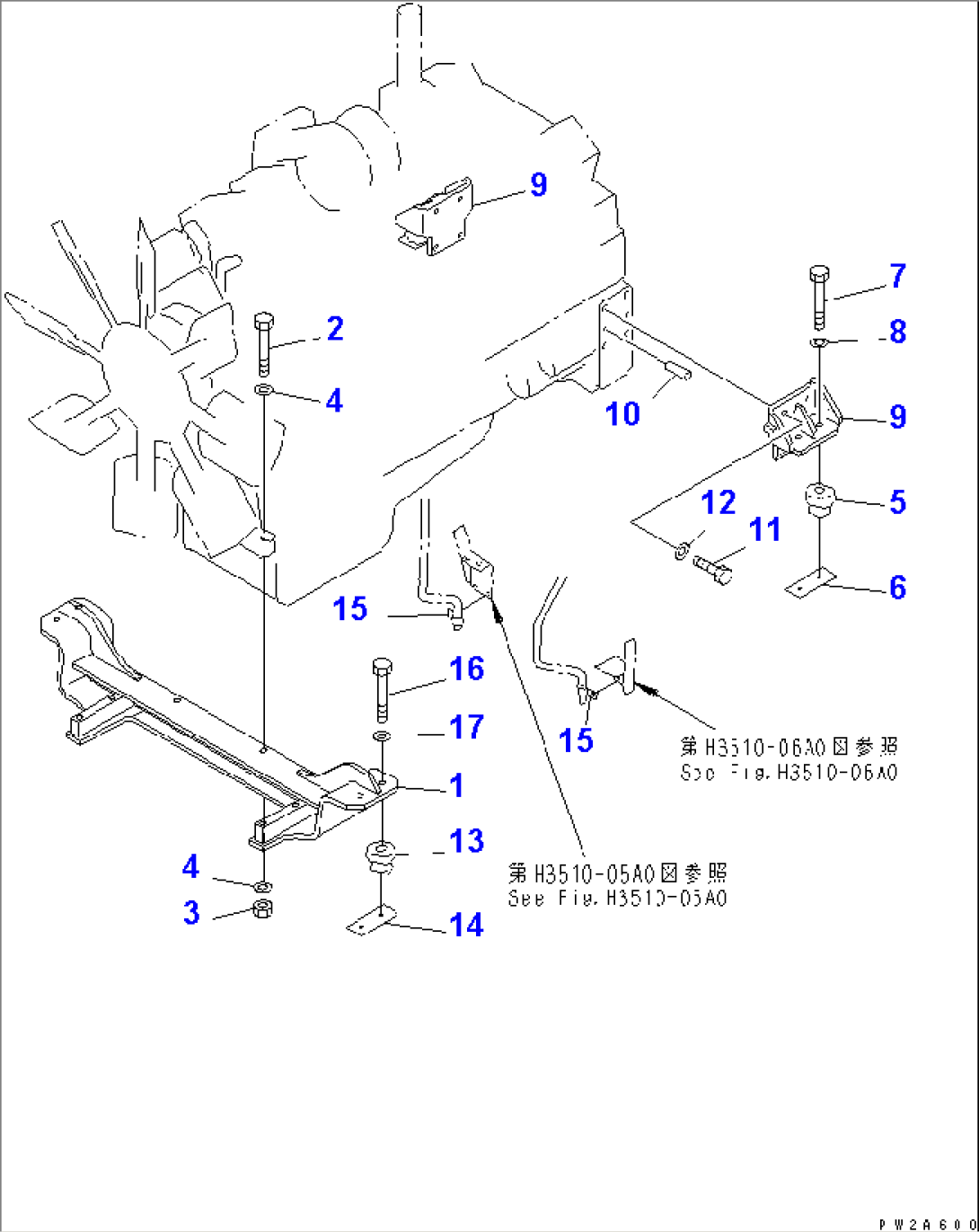 ENGINE MOUNTING (1/3)(#4007-)