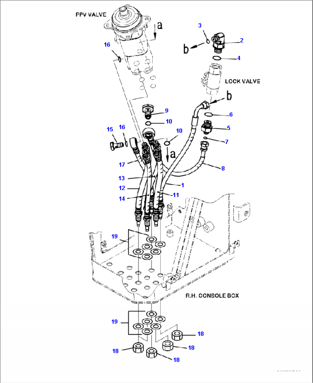 K4202-02A1 LOADER CONTROLS PPC HOSES (MULTI-FUNCTION LEVER)