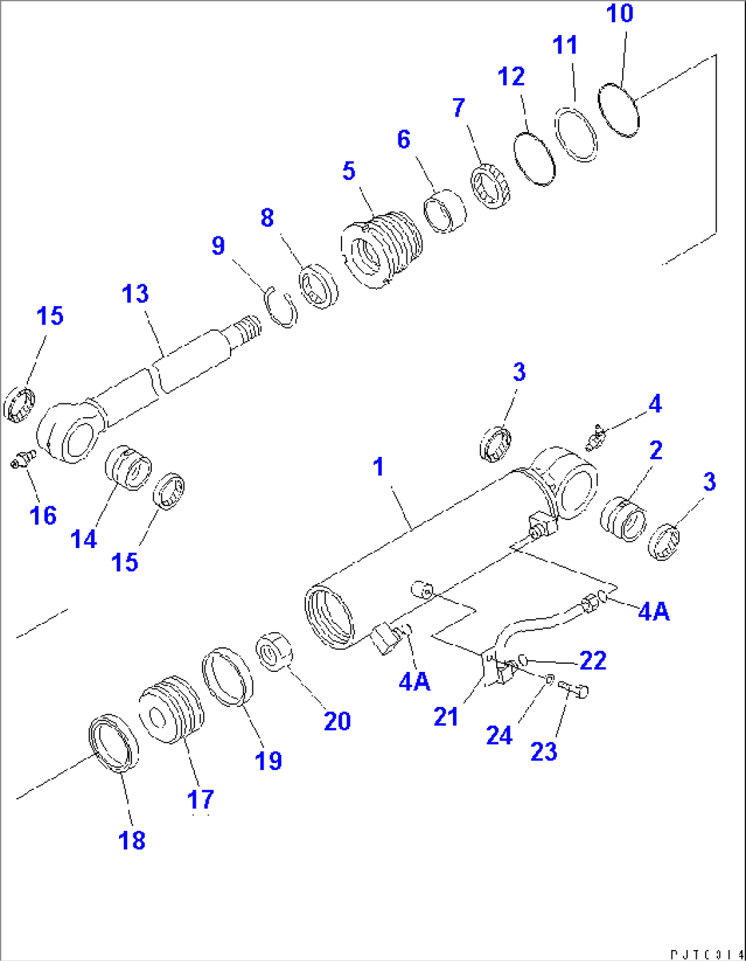 BOOM OFFSET CYLIND0R (INNER PARTS)
