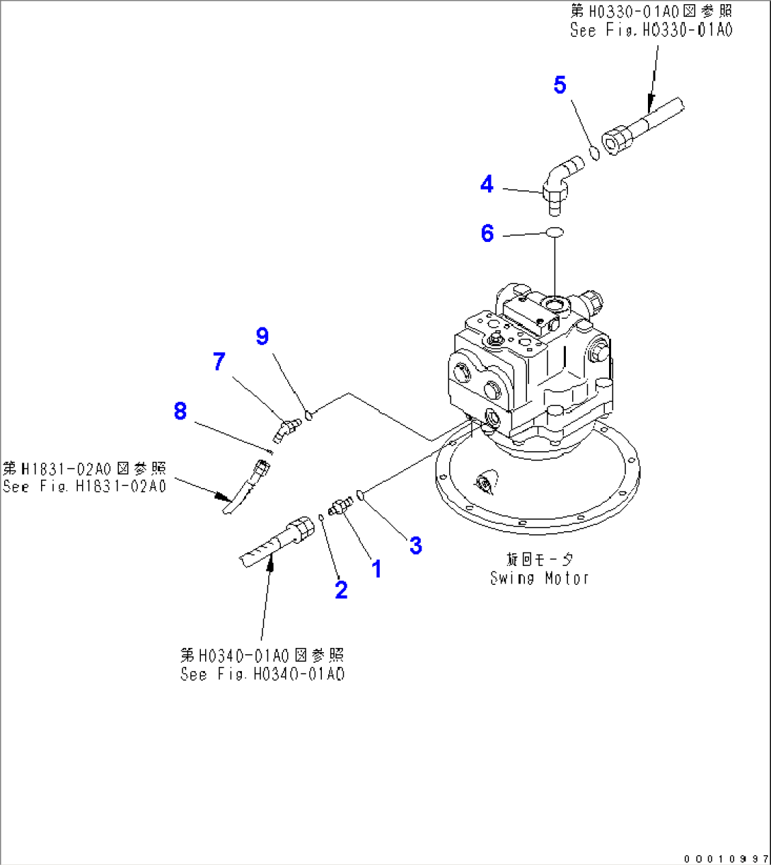 SWING MOTOR (CONNECTING PARTS)