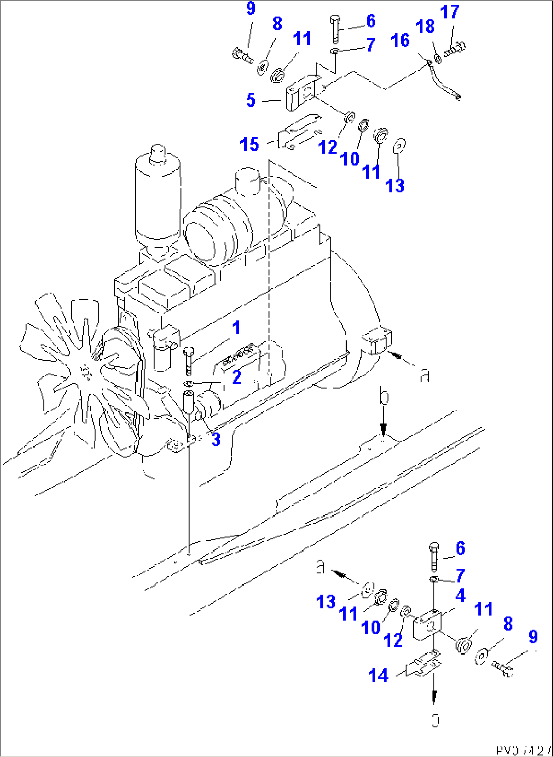 ENGINE MOUNTING PARTS (NOISE SUPPRESSION FOR EC)(#15908-16500)