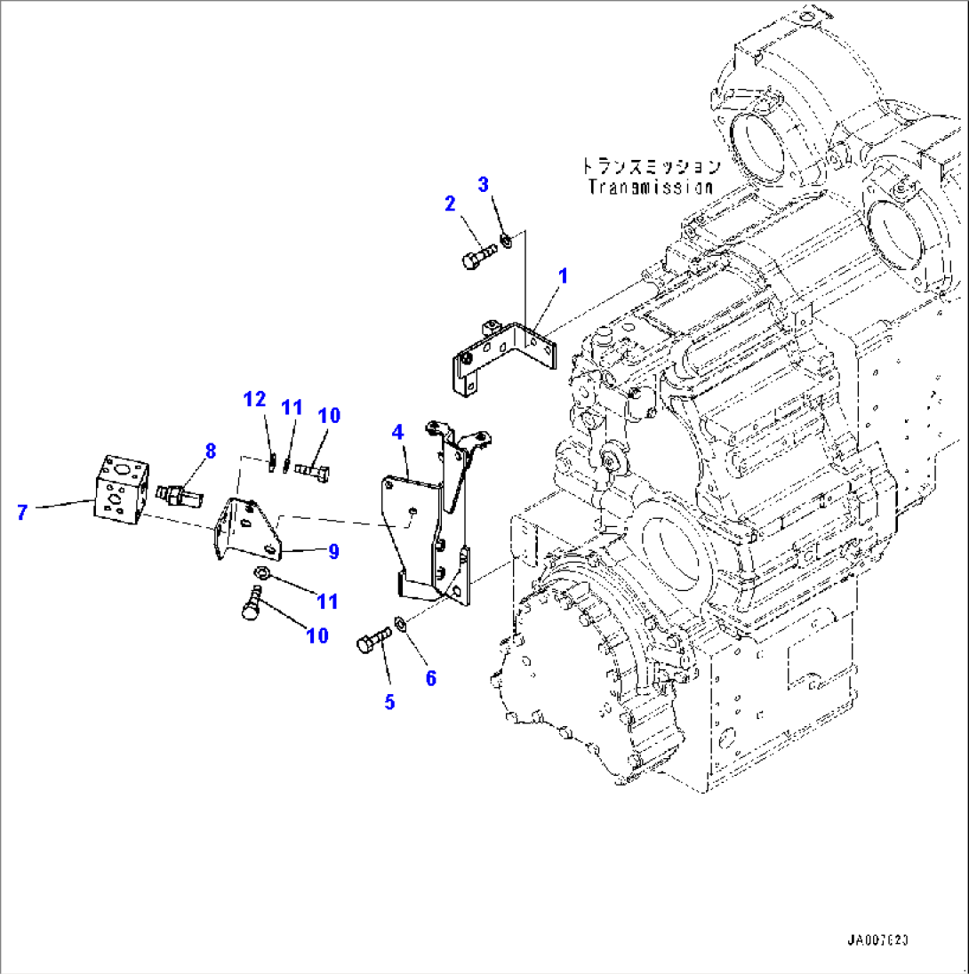 Torque Converter and Transmission, Bracket (#66847-)