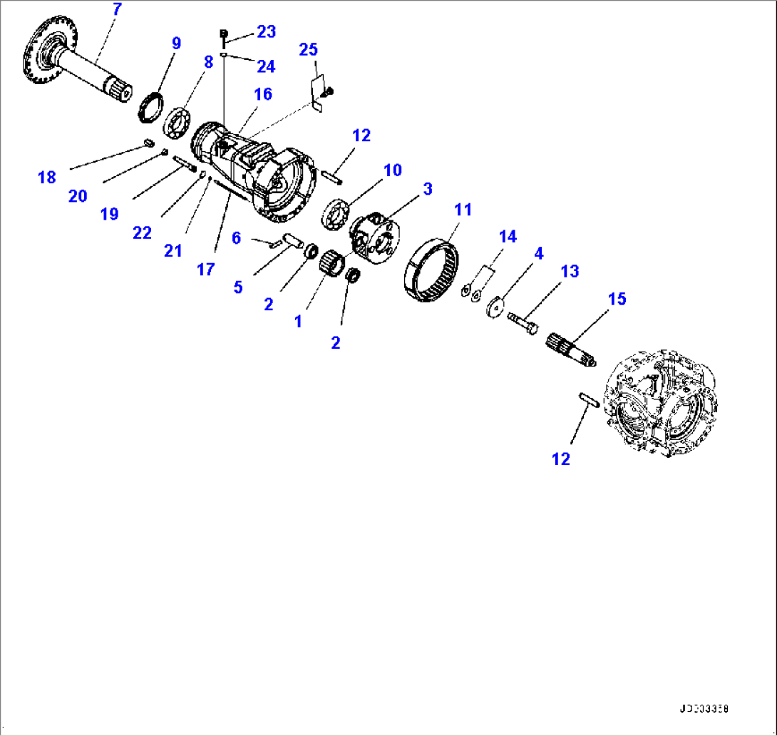Rear Axle, Final Drive R.H. (#90216-)