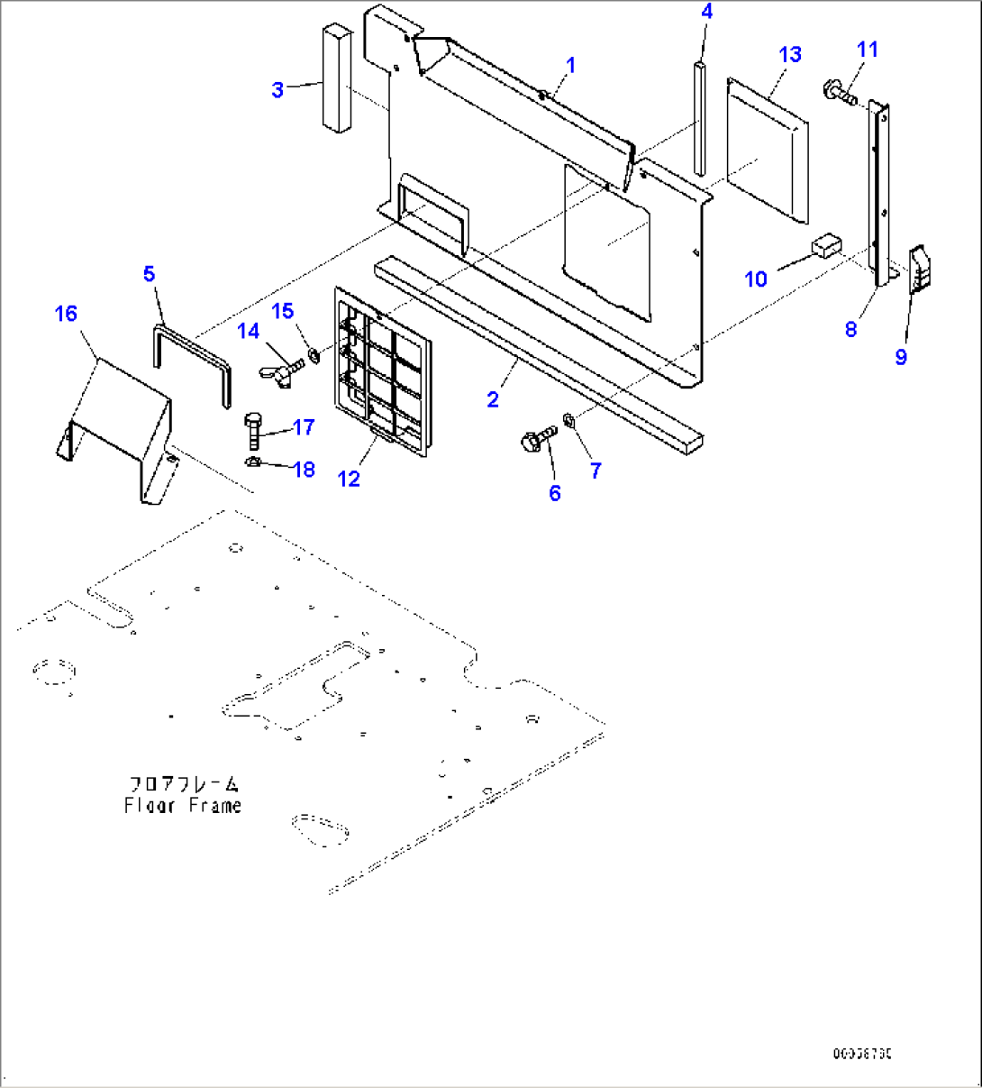 Cab, Cab In Parts, Partition and Filter, With Air Conditioner (#70001-)