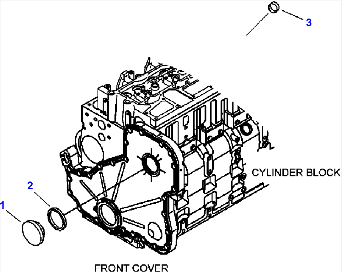A2212-A1A1 CYLINDER BLOCK HAND HOLE COVER AND COOLING SYSTEM PLUG
