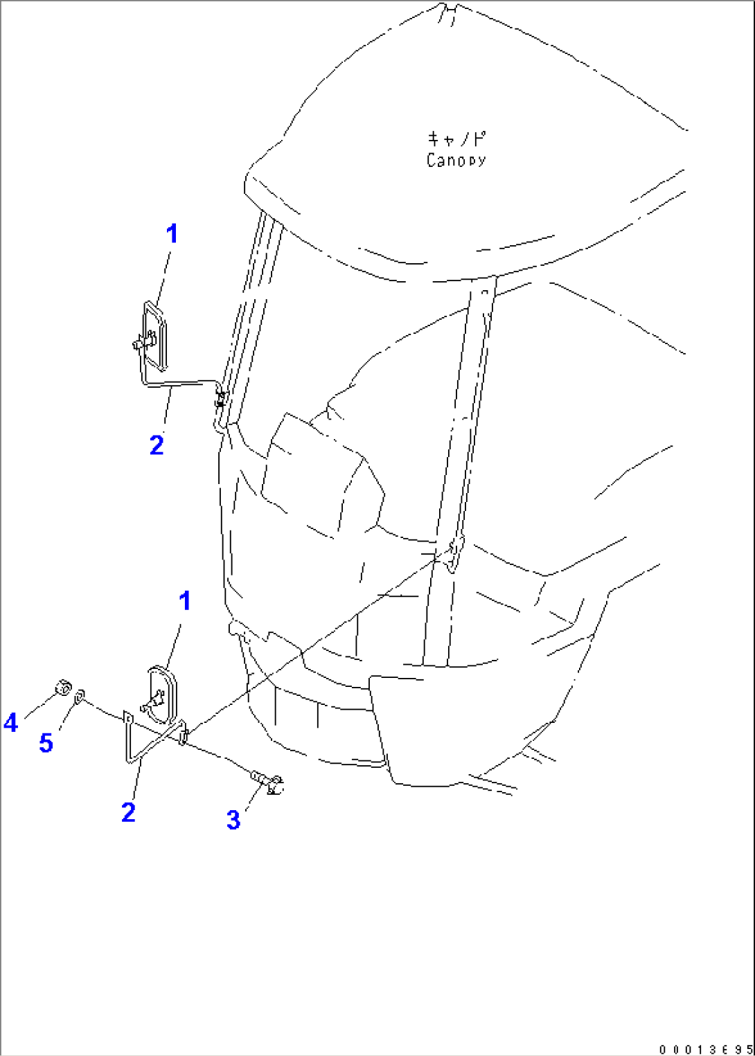 REAR VIEW MIRROR (WITH FRONT WINDOW)(#13801-)