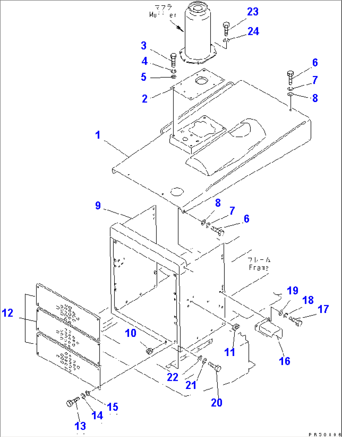 RADIATOR GUARD AND ENGINE HOOD