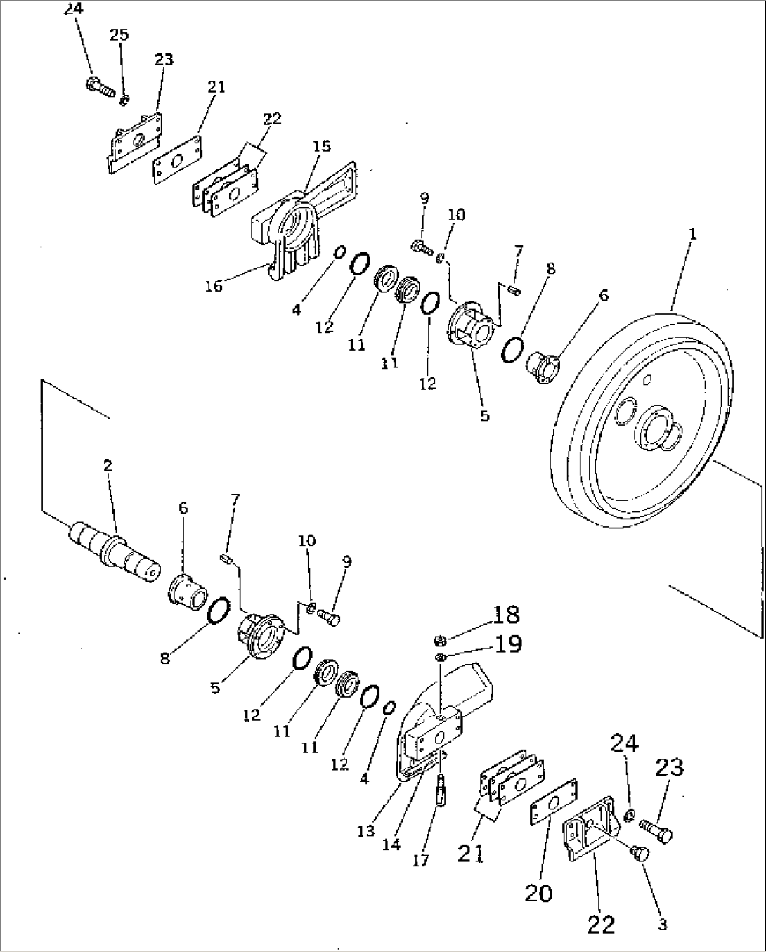 FRONT IDLER (FOR STRENGTHENED TRACK)