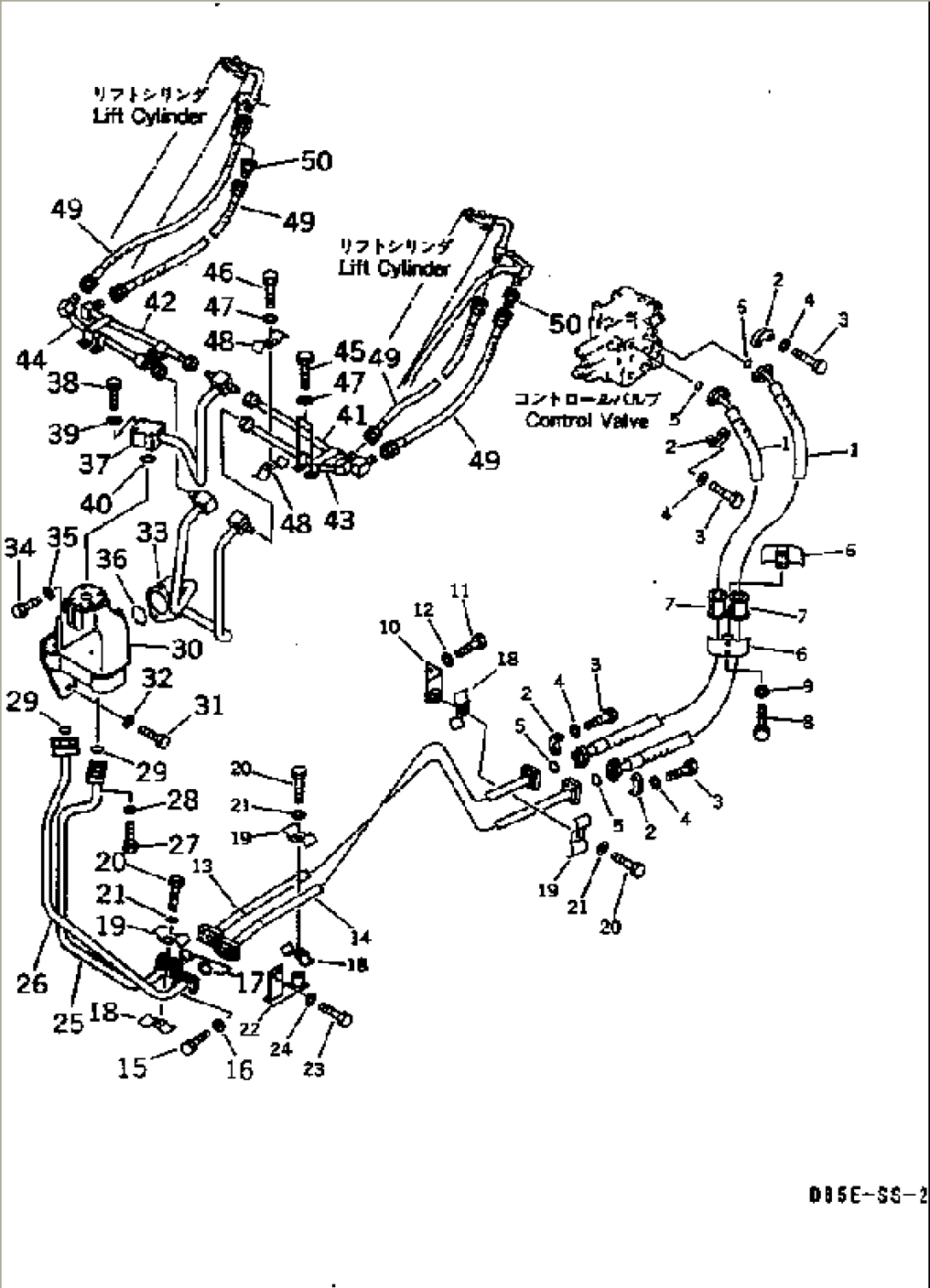 LIFT CYLINDER LINE(#3001-)
