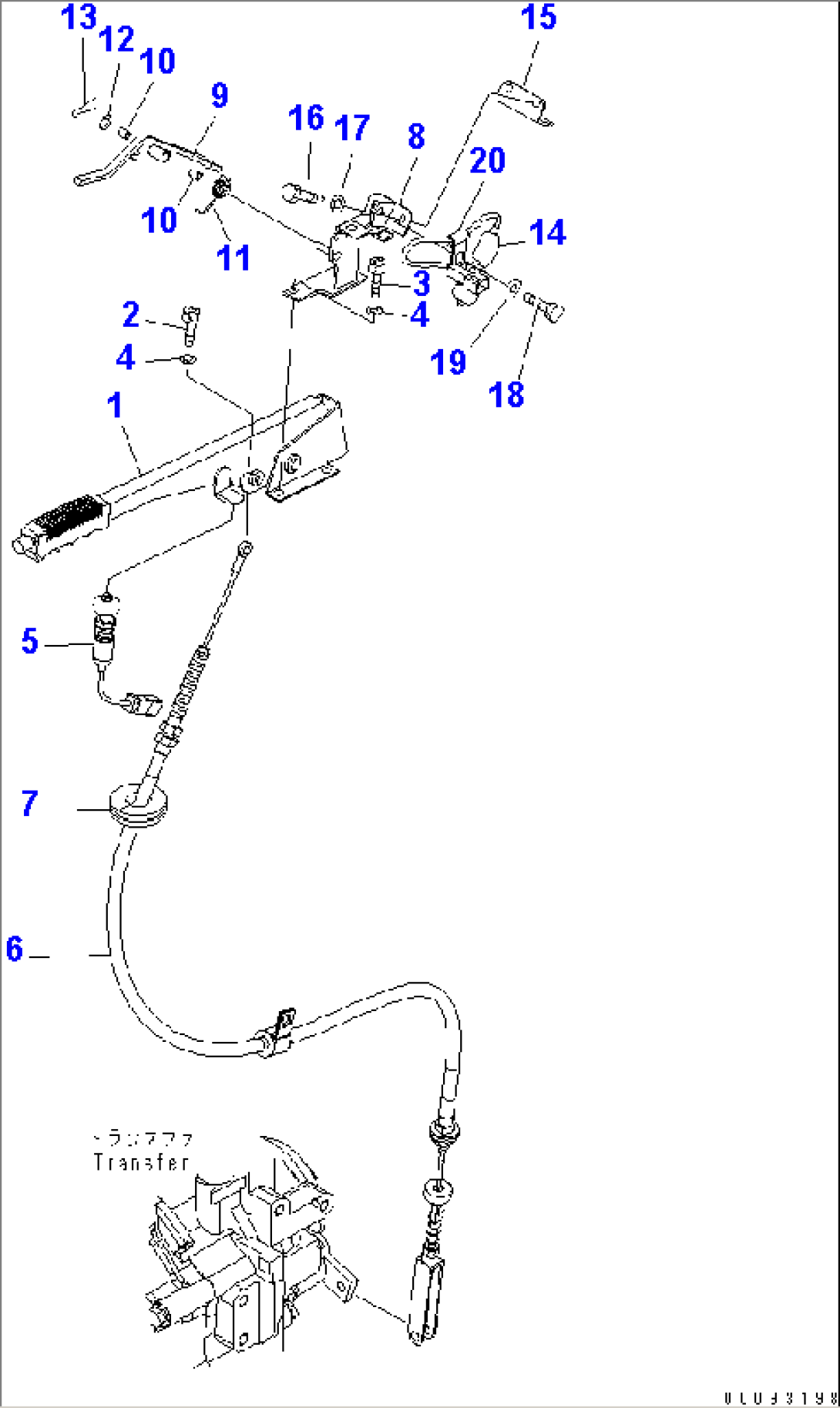 FLOOR (PARKING BRAKE)(#77115-)