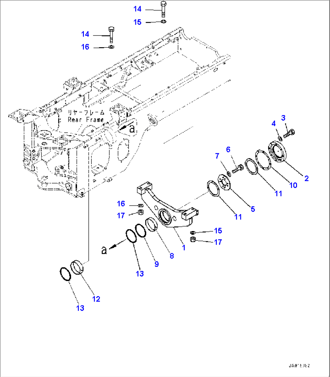 Rear Axle Support (#75053-)