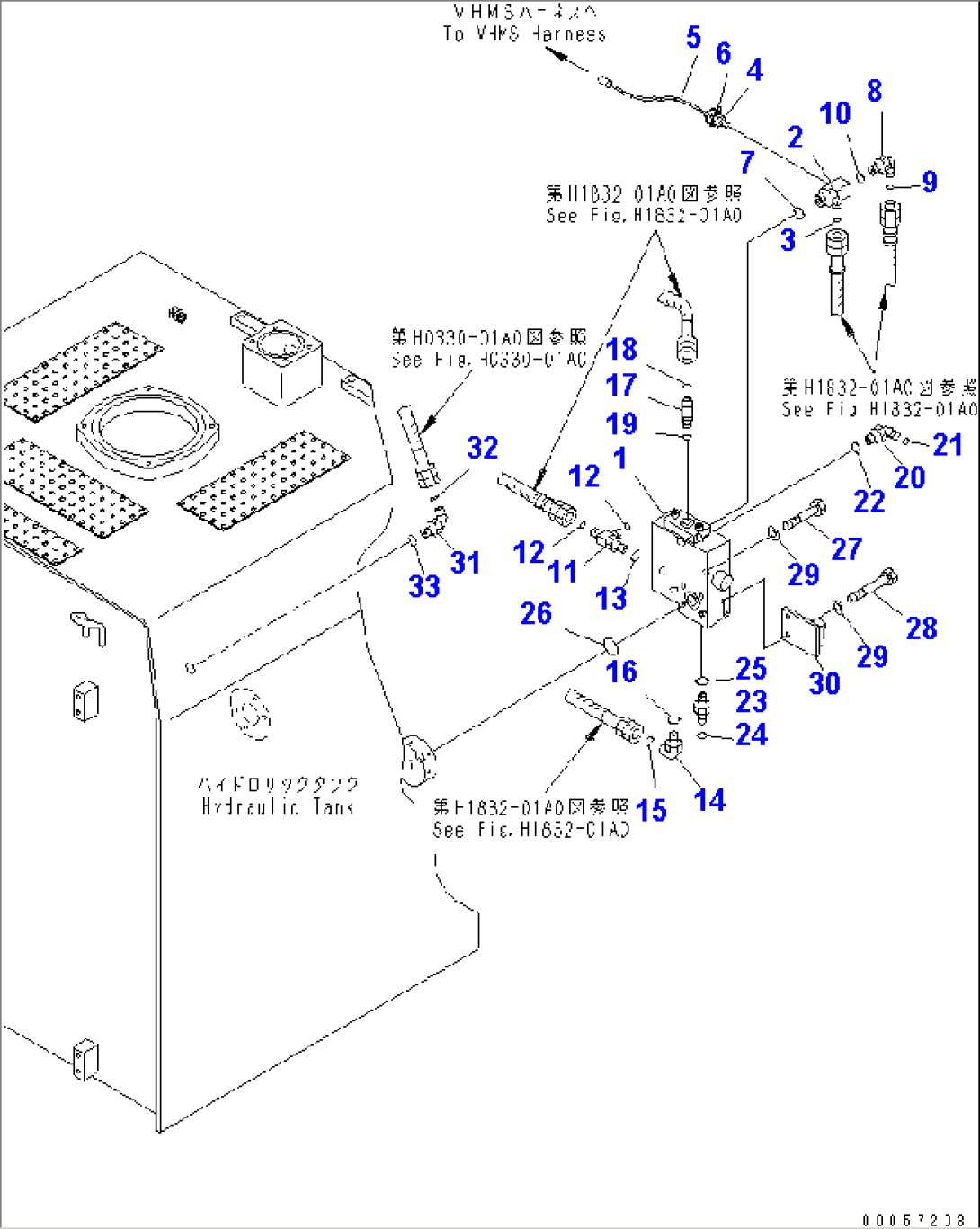 HYDRAULIC TANK (RELIEF VALVE) (FOR LOADER) (VHMS)(#30001-)
