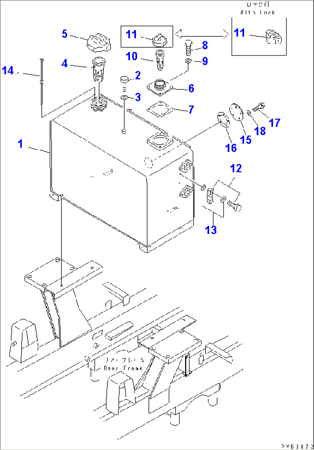 FUEL AND HYDRAULIC TANK