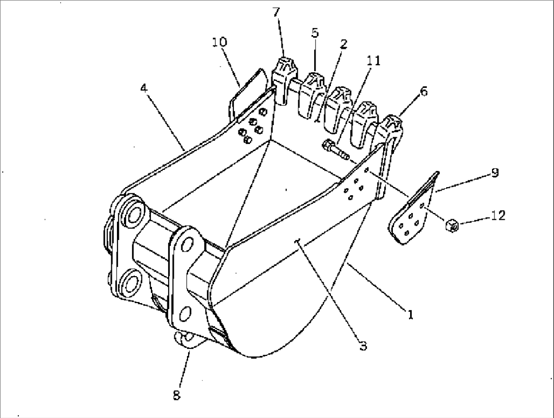 HEAVY DUTY BUCKET¤ WIDTH 38 INCH (FOR USA)