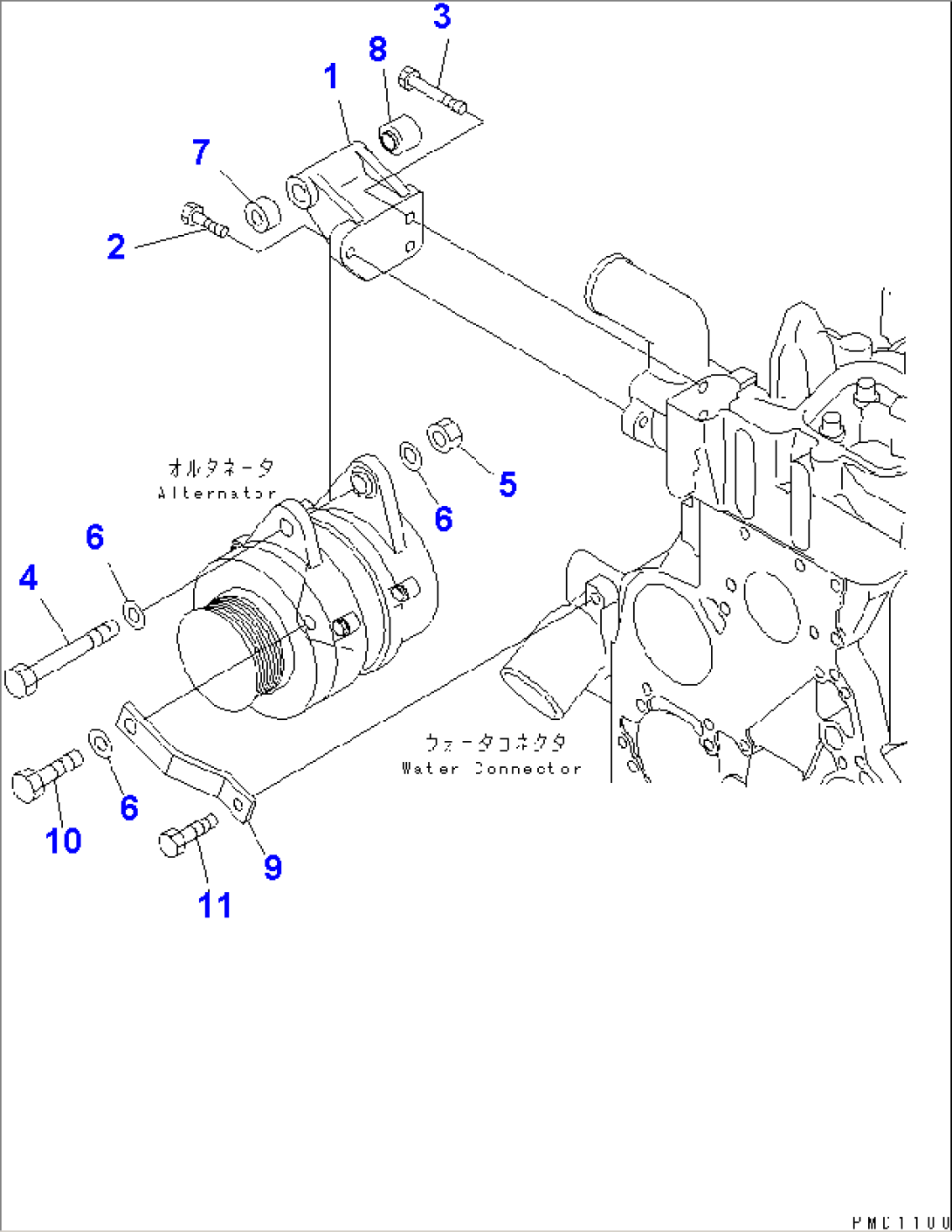 ALTERNATOR MOUNTING (FOR 50A ALTERNATOR)(#26294623-)
