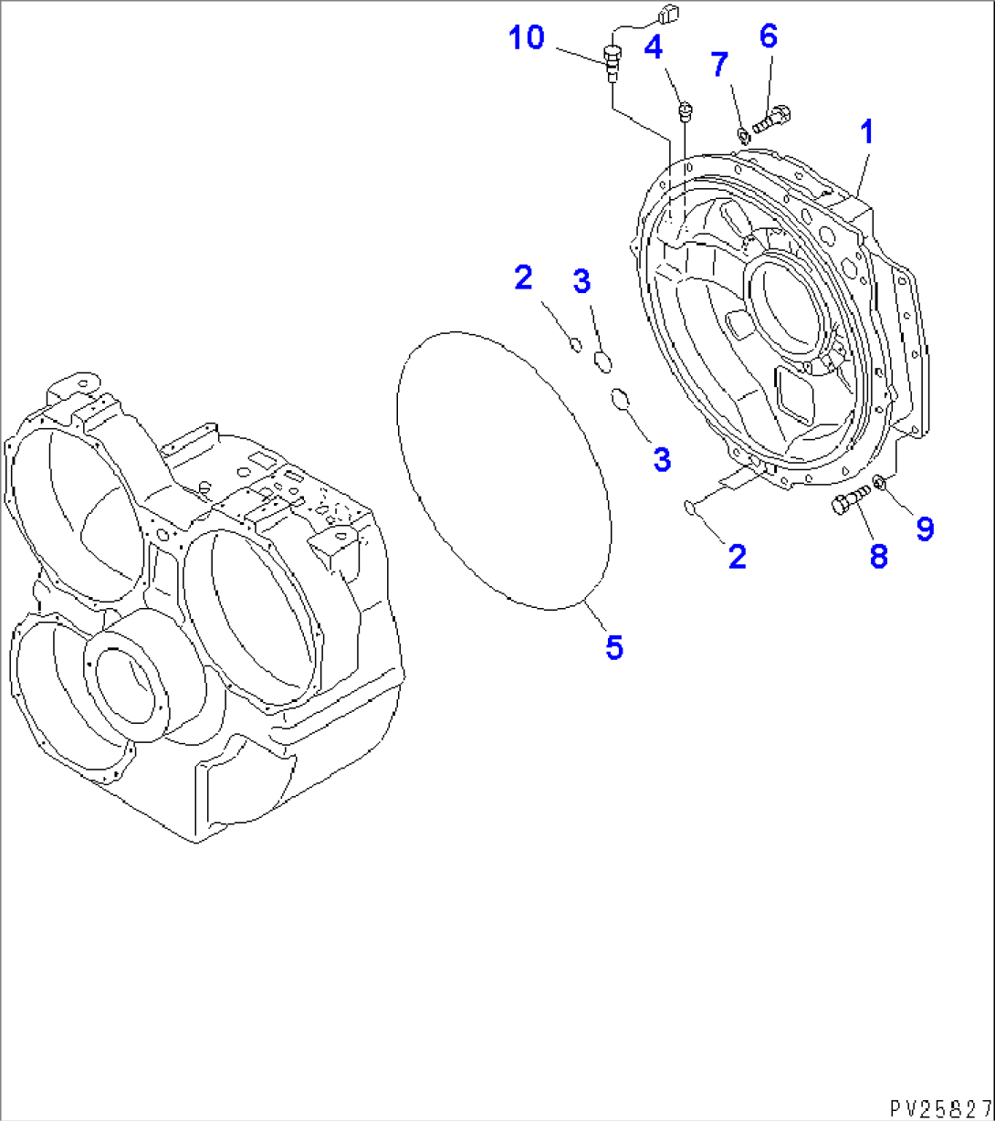TORQUE CONVERTER (4/7) (REAR HOSING)