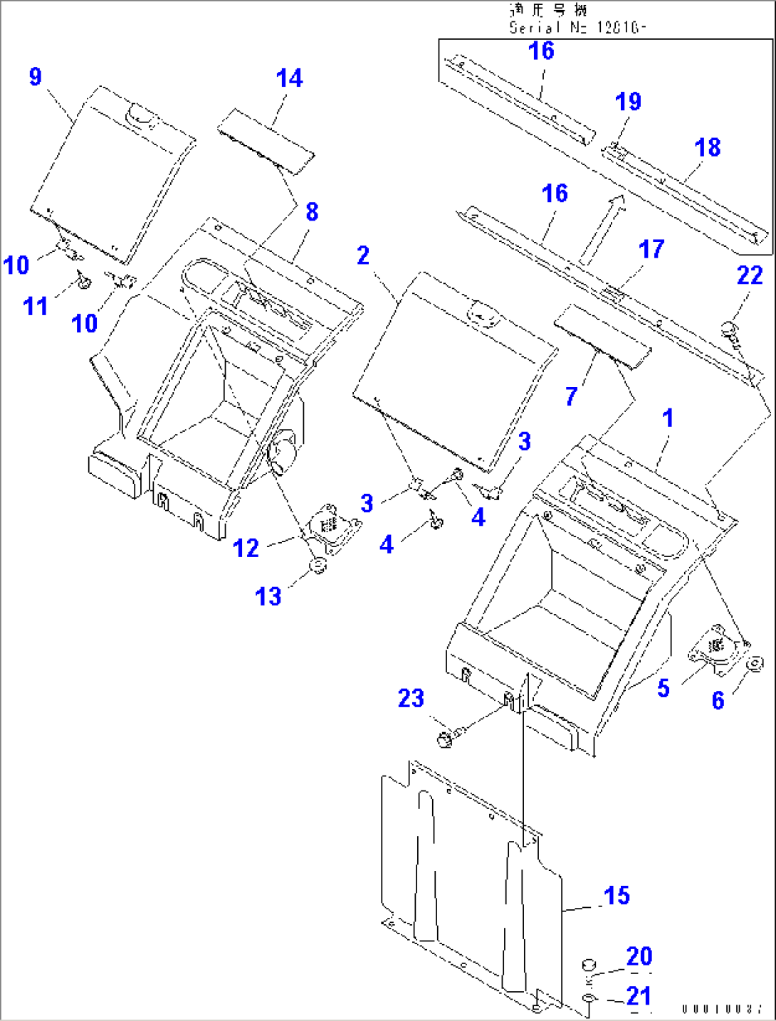 SEAT REAR COVER (WITHOUT SPEAKER) (WITHOUT AIR CONDITIONER)