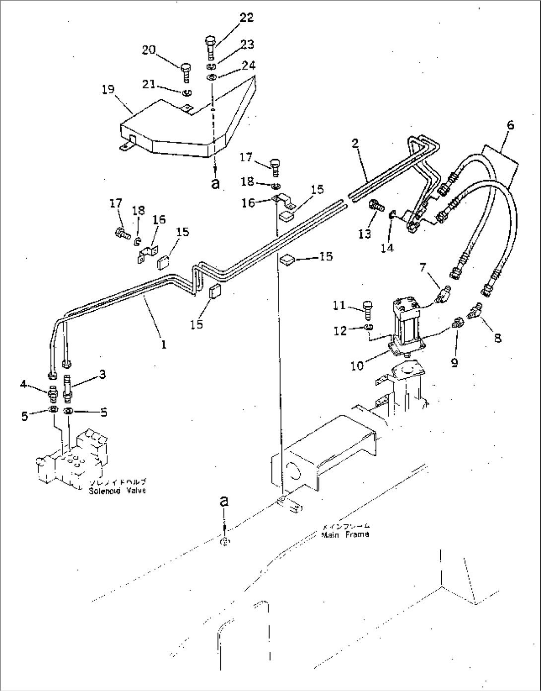AIR PIPING (REAR STEERING LOCK CYLINDER LINE)