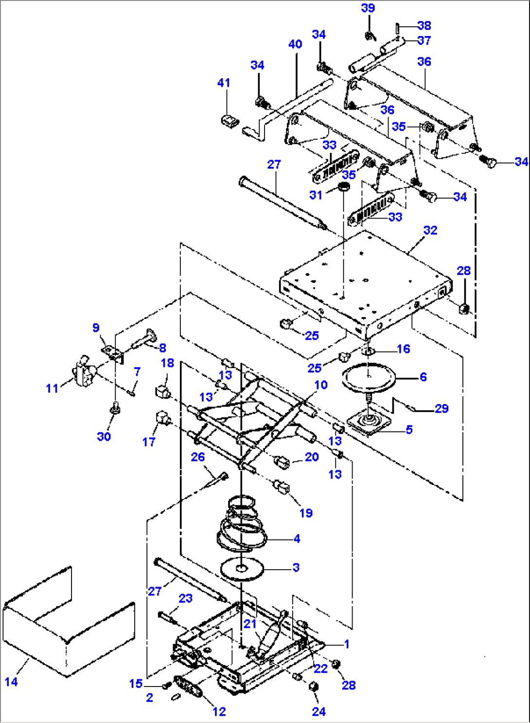 SUSPENSION SEAT LOWER SUSPENSION