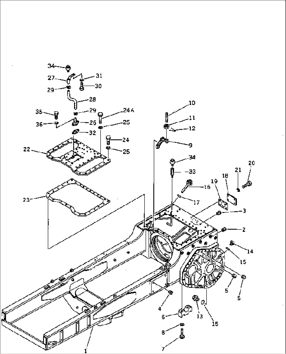 STEERING CASE AND MAIN FRAME (FOR EC)(#45760-)