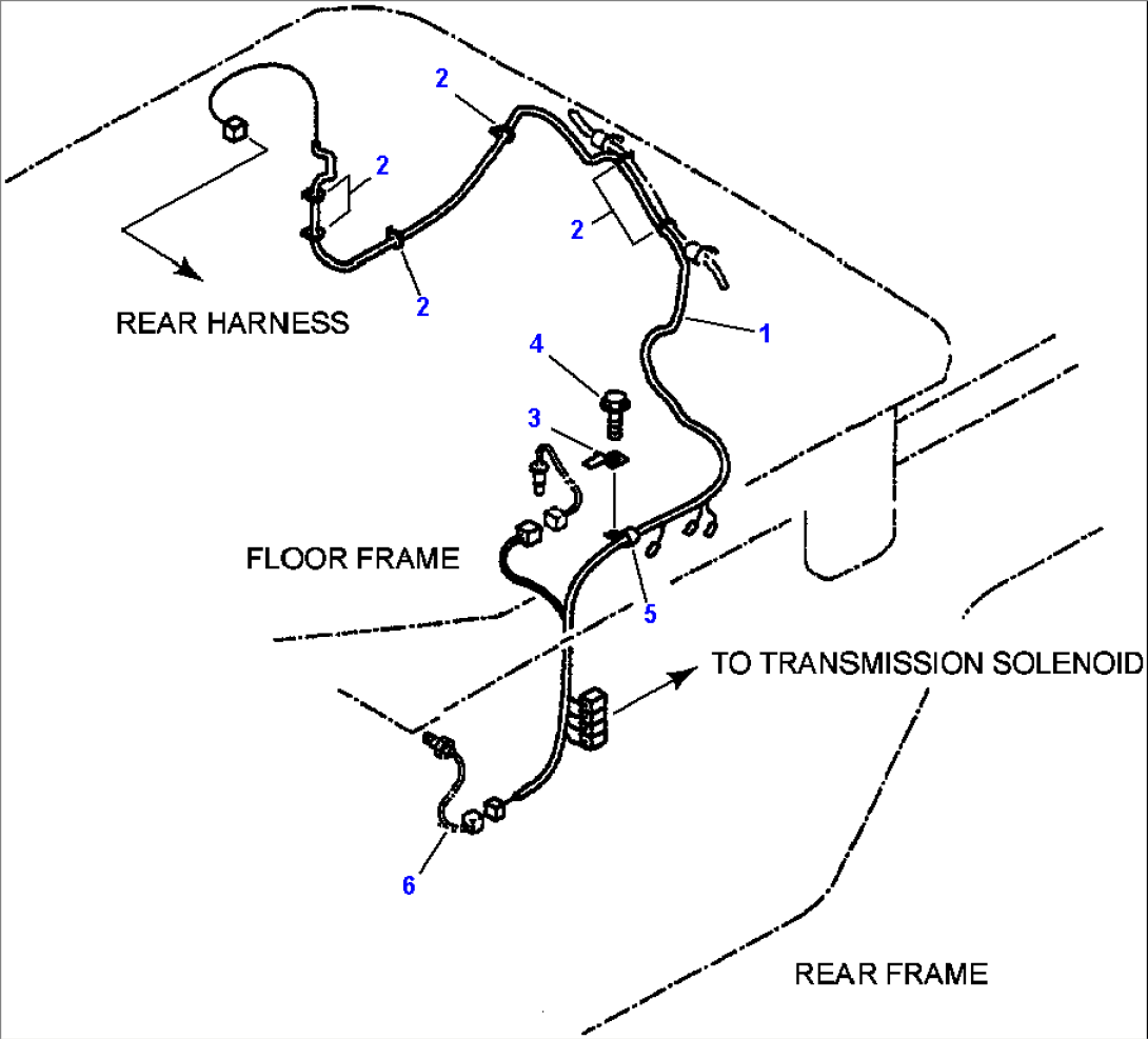 FIG. F4300-01A0 TRANSMISSION - WIRING - MAIN HARNESS