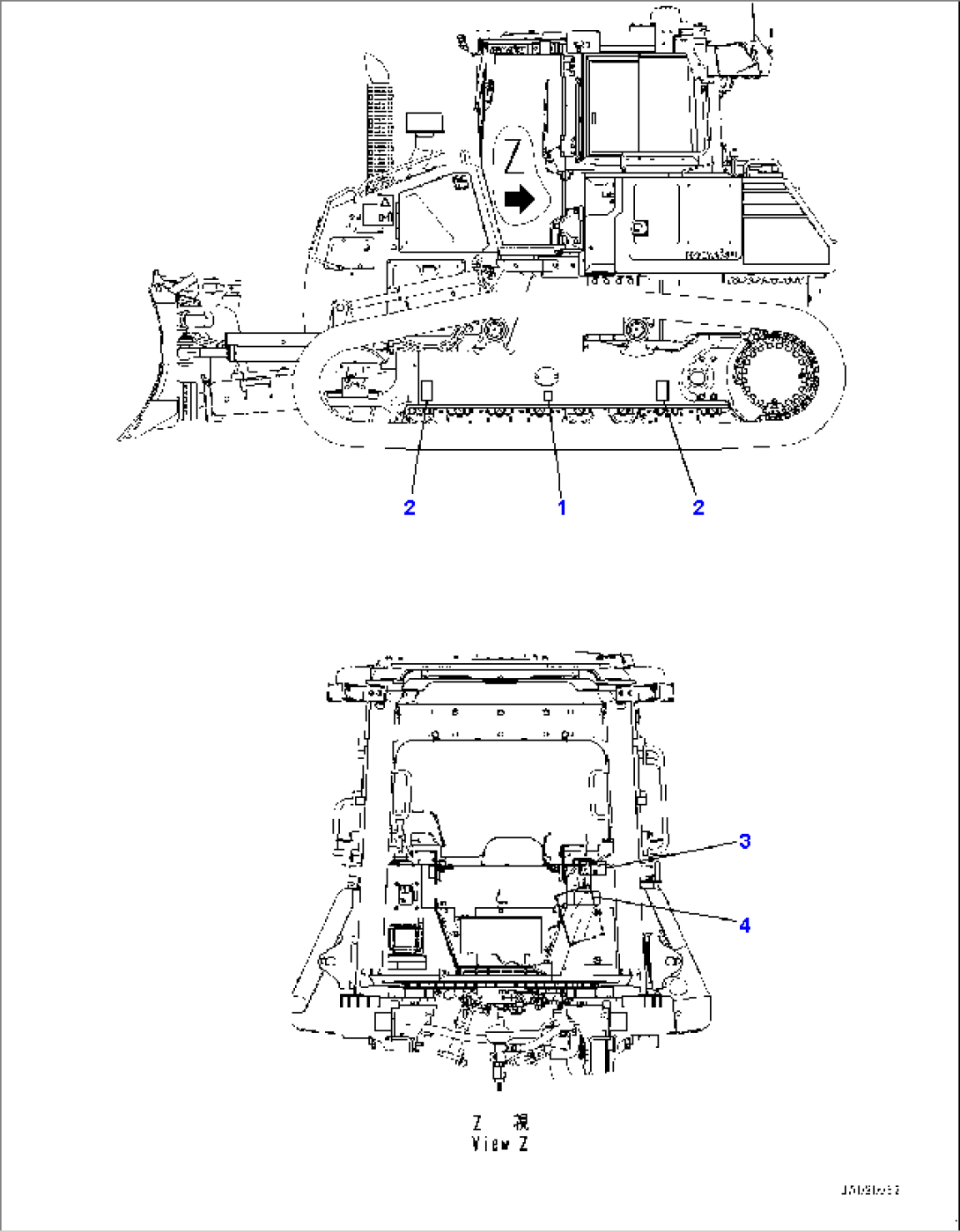 Balancing Position and Lift Point Mark (#B60001-)