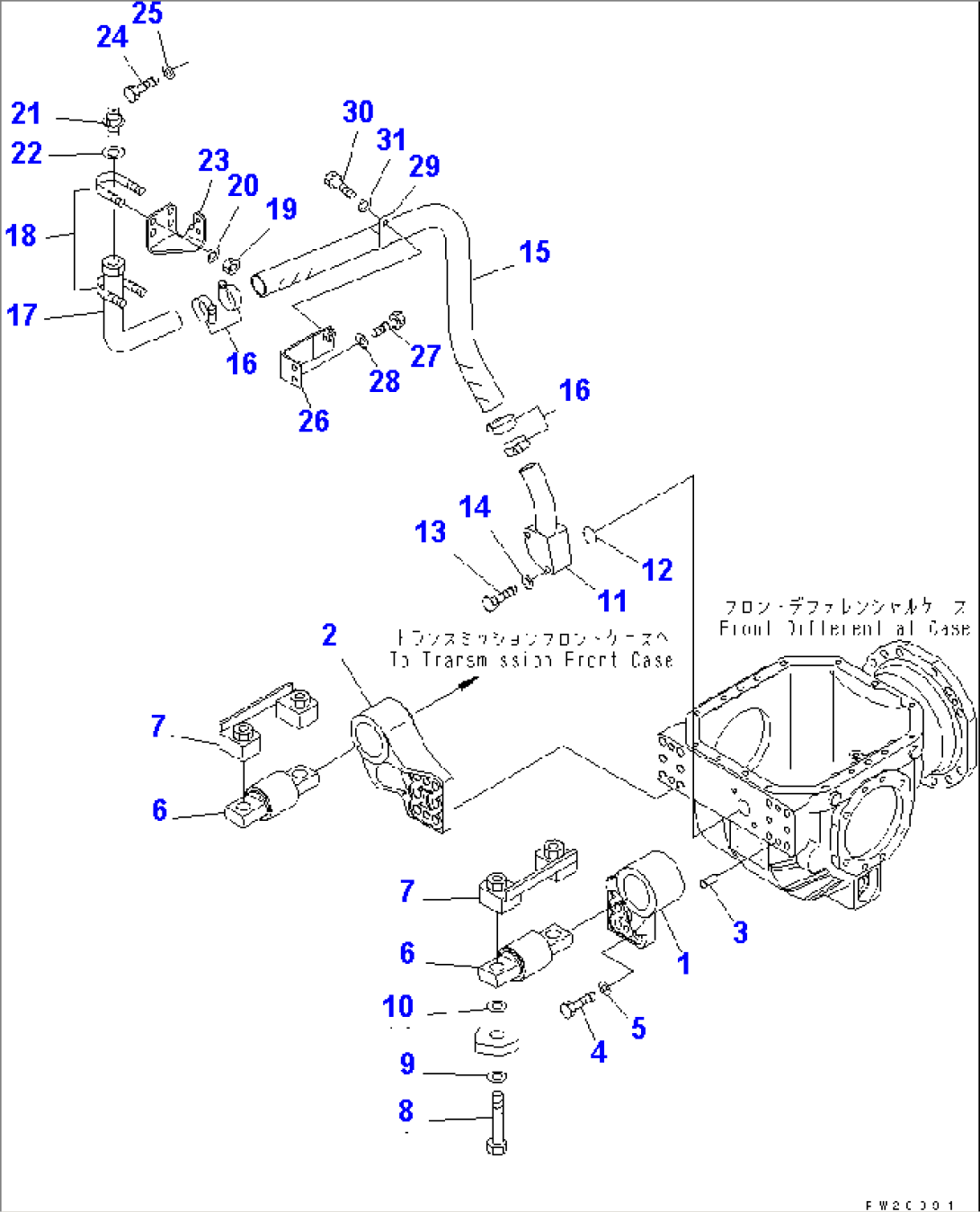 FRONT DIFFERENTIAL MOUNTING