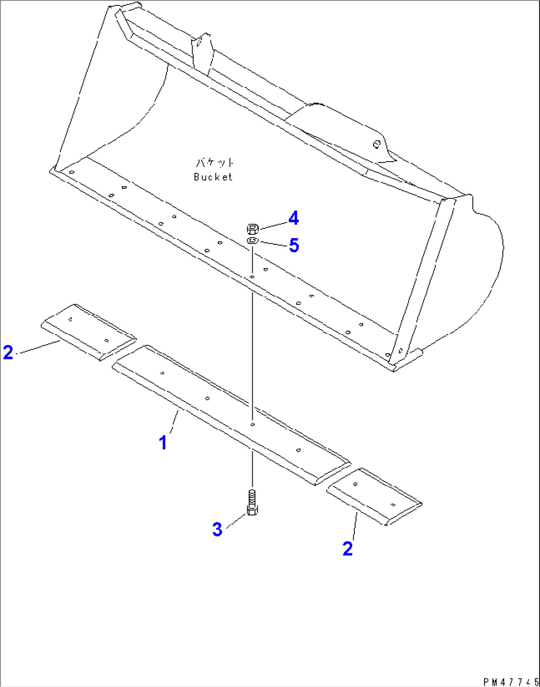 BOLT ON CUTTING EDGE (FOR LARGE BUCKET)