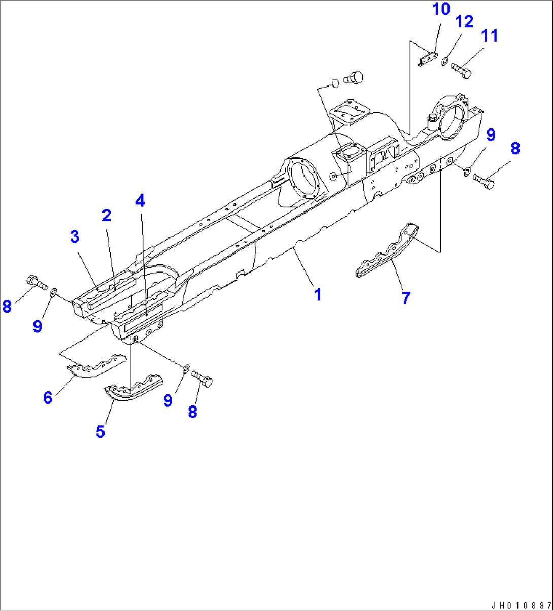 TRACK FRAME (L.H.) (COLD WEATHER (A) SPEC.)(#15305-)