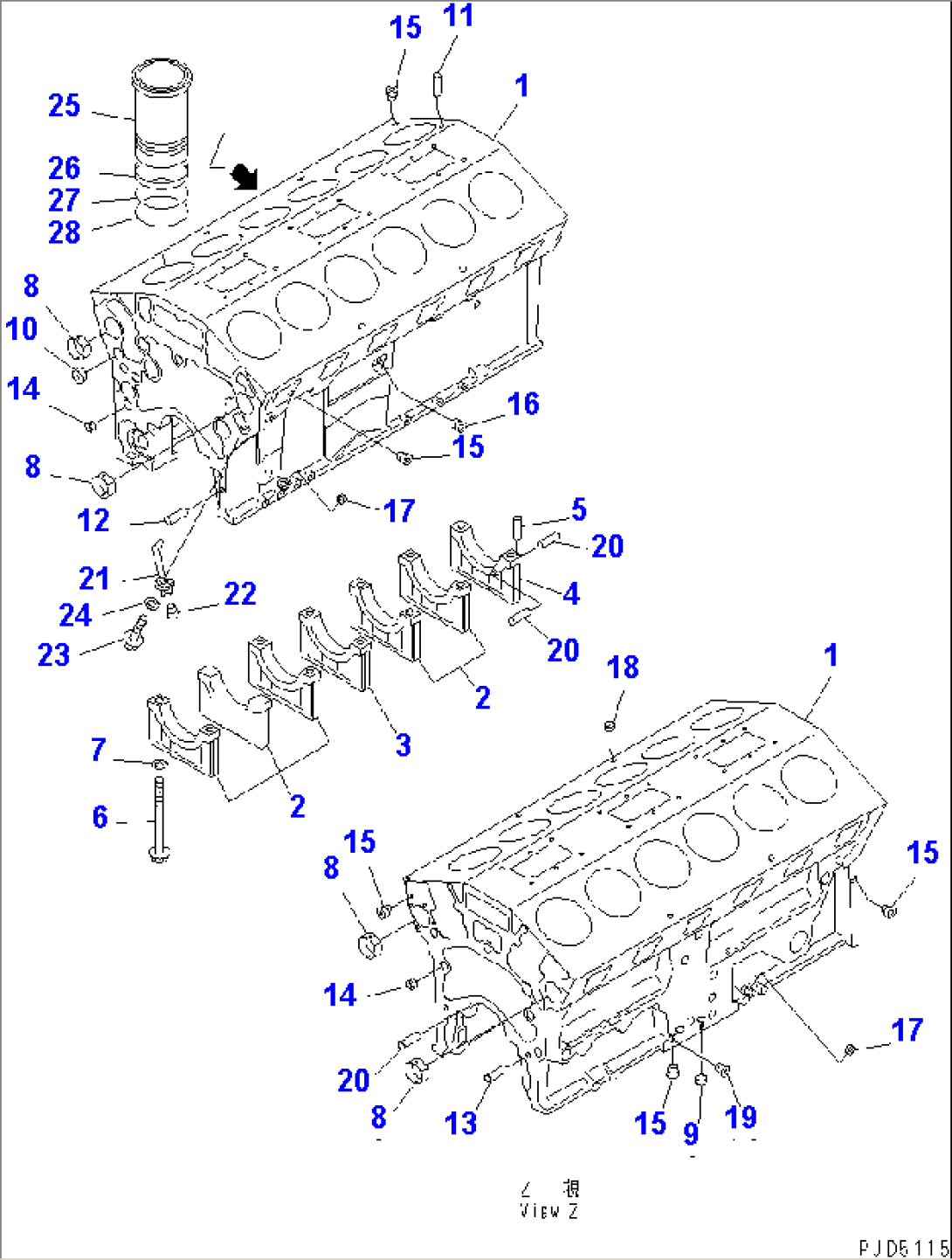 CYLINDER BLOCK(#11859-)