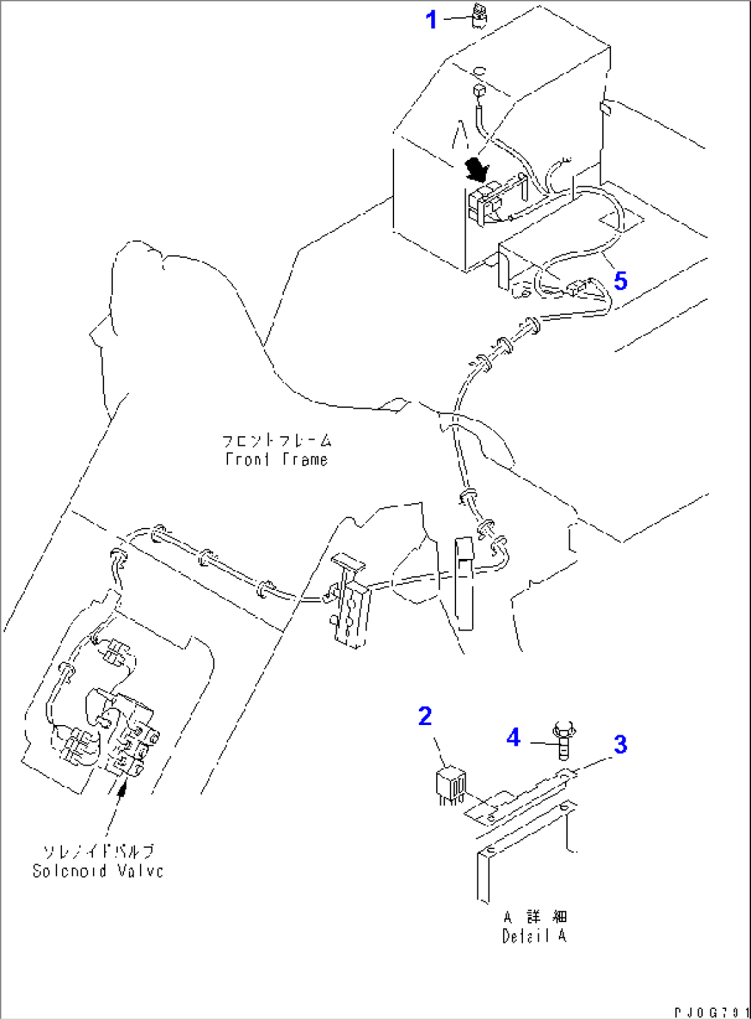 FLOOR (ELECTRICAL SYSTEM)(E.C.S.S. LINE) (HEATER) (WITH 2-PERSONS CAB AND TACHOGRAPH)(#64465-)