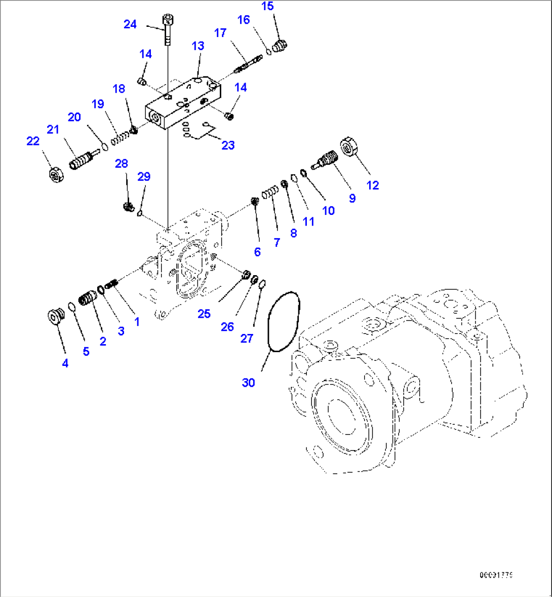 Power Train Hydraulic Oil Piping, Inner Parts, Pump (5/6) (#20003-)