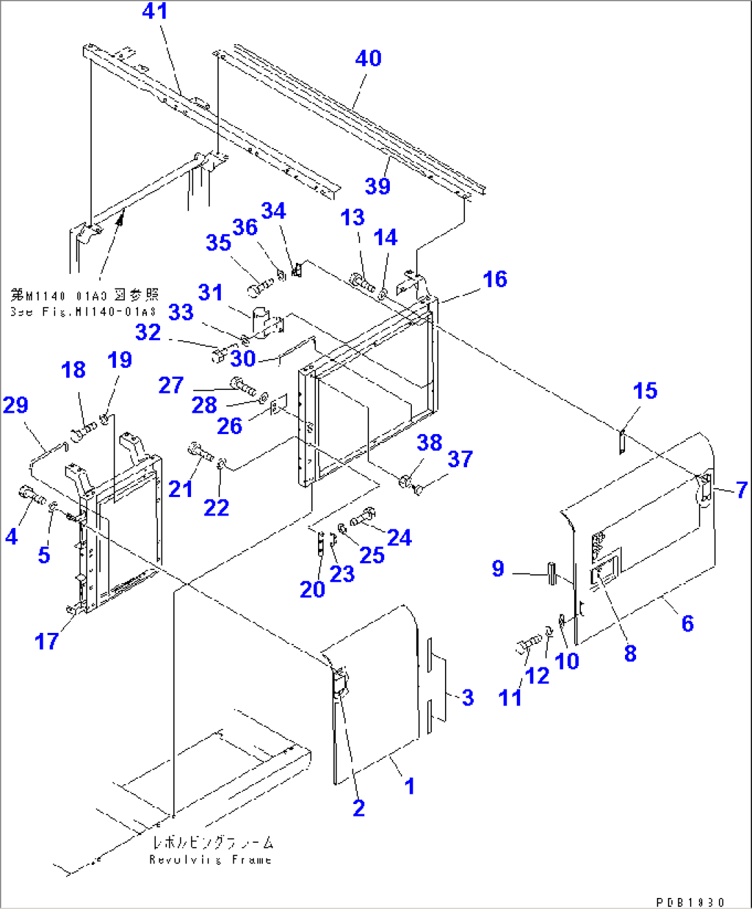 LEFT SIDE DOOR (DOOR) (MACHINE CAB) (HIGH ALTITUDE SPEC.)(#10081-10087)