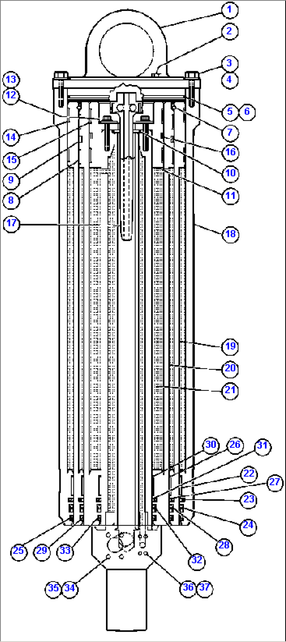 HOIST CYLINDER ASSEMBLY (EG9089)