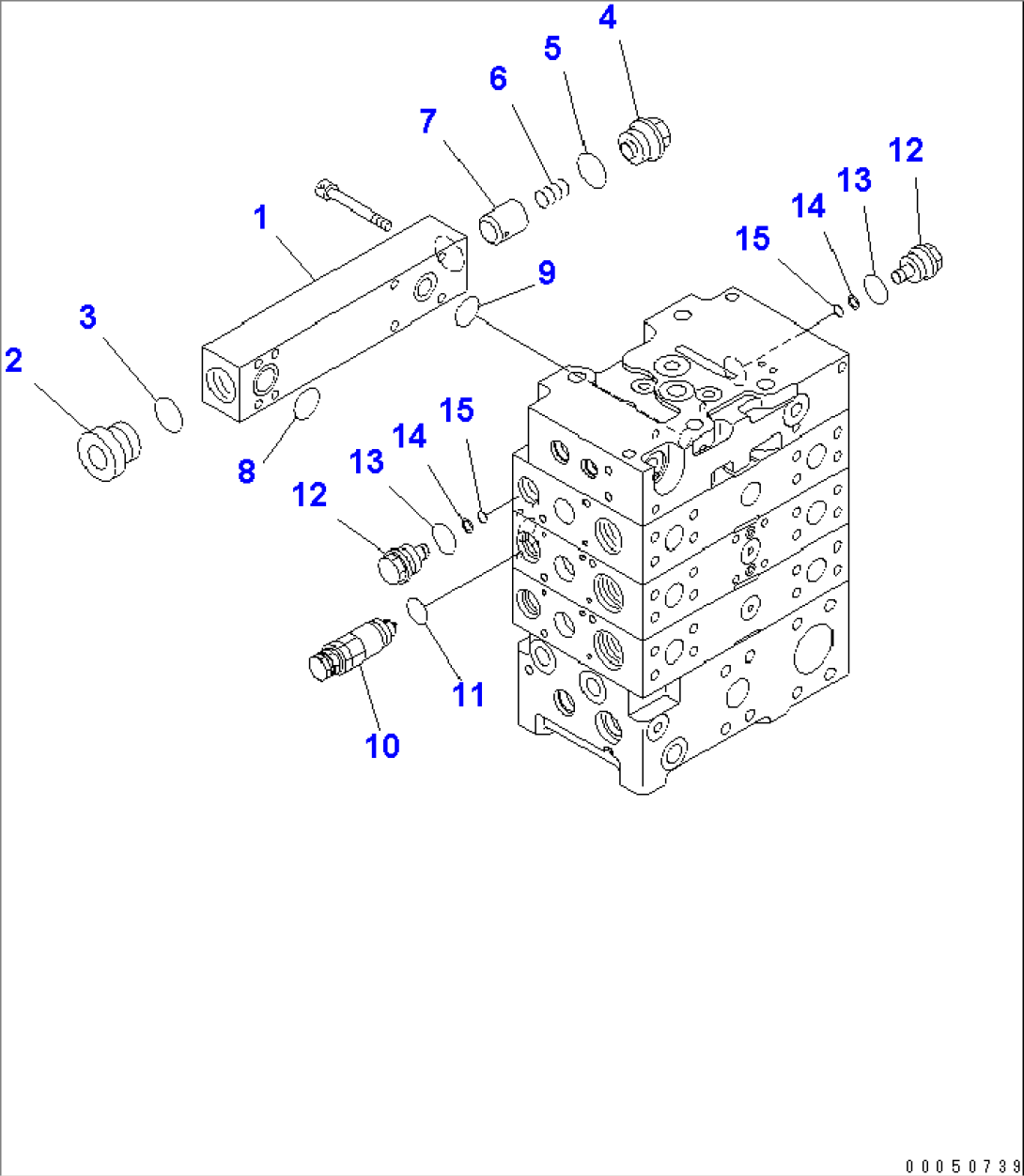 MAIN VALVE (2-SPOOL) (ECSS LESS) (3/8)(#85001-)