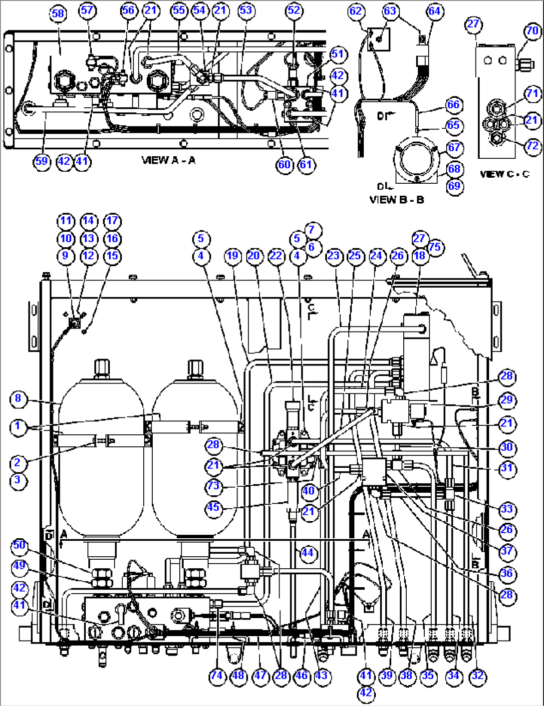 HYDRAULIC/BRAKE CABINET ASSM - 1 (EG0619)