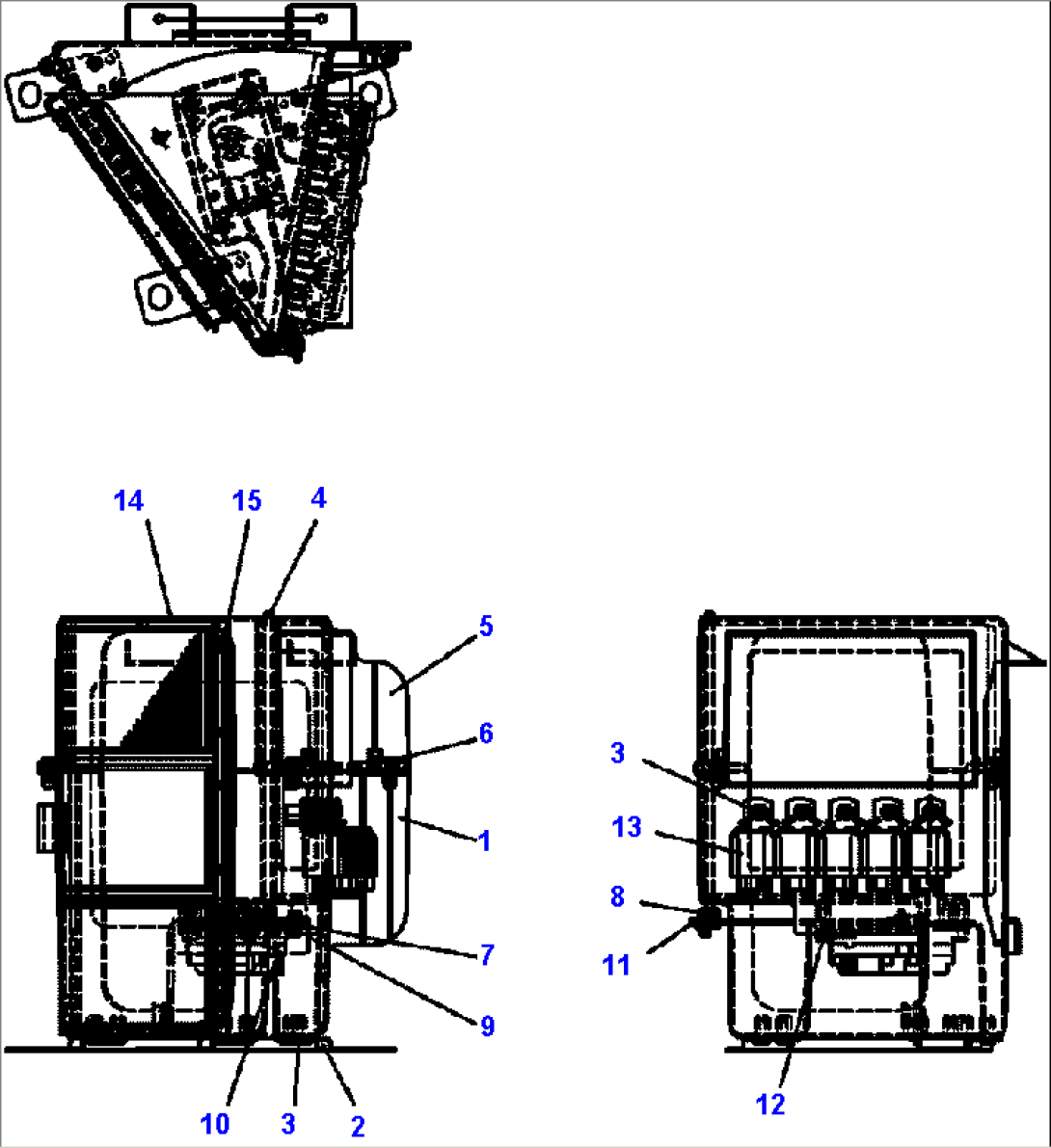 FIG. K0710-08A0 AIR CONDITIONER - BOX ASSEMBLY - INNER PARTS