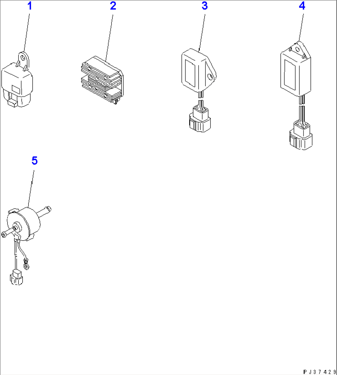 FORWARDED INDIVIDUALLY PARTS (ELECTRICAL PARTS)