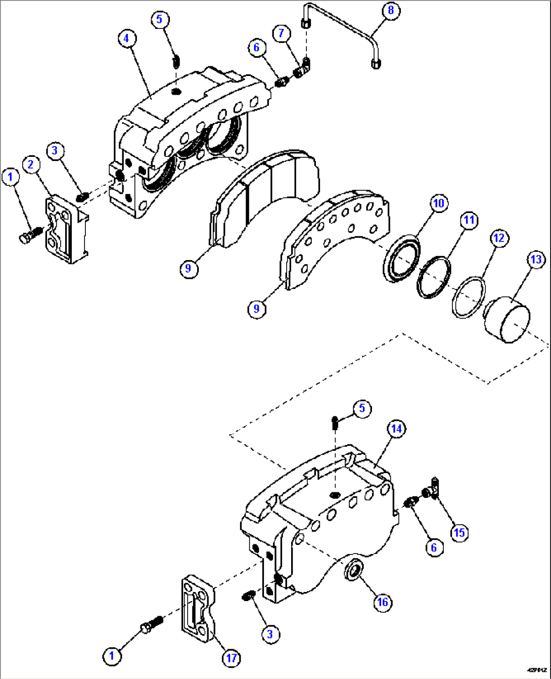 FRONT DISC BRAKE ASSEMBLY PB7362
