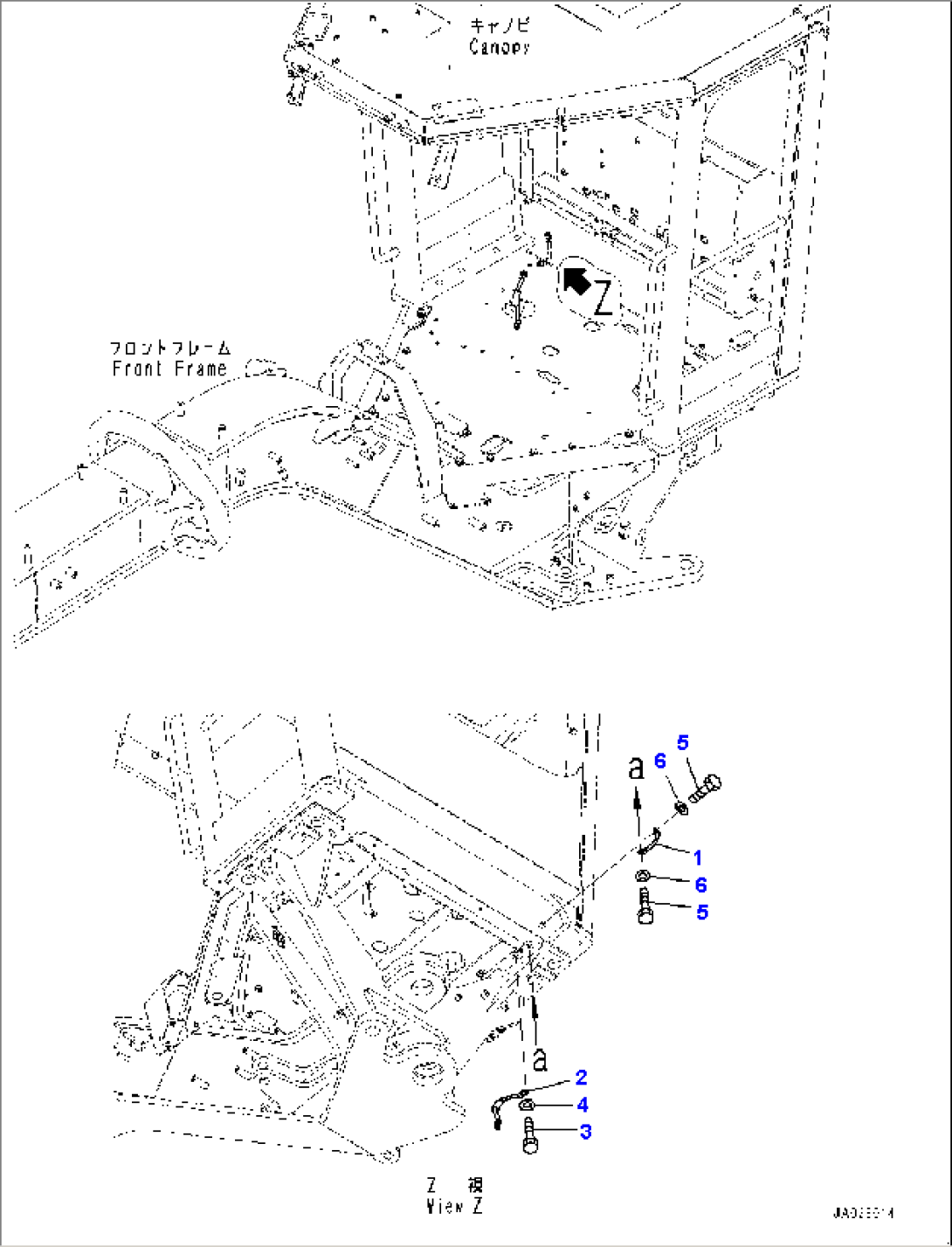 Floor Frame, Cable (#1001-)