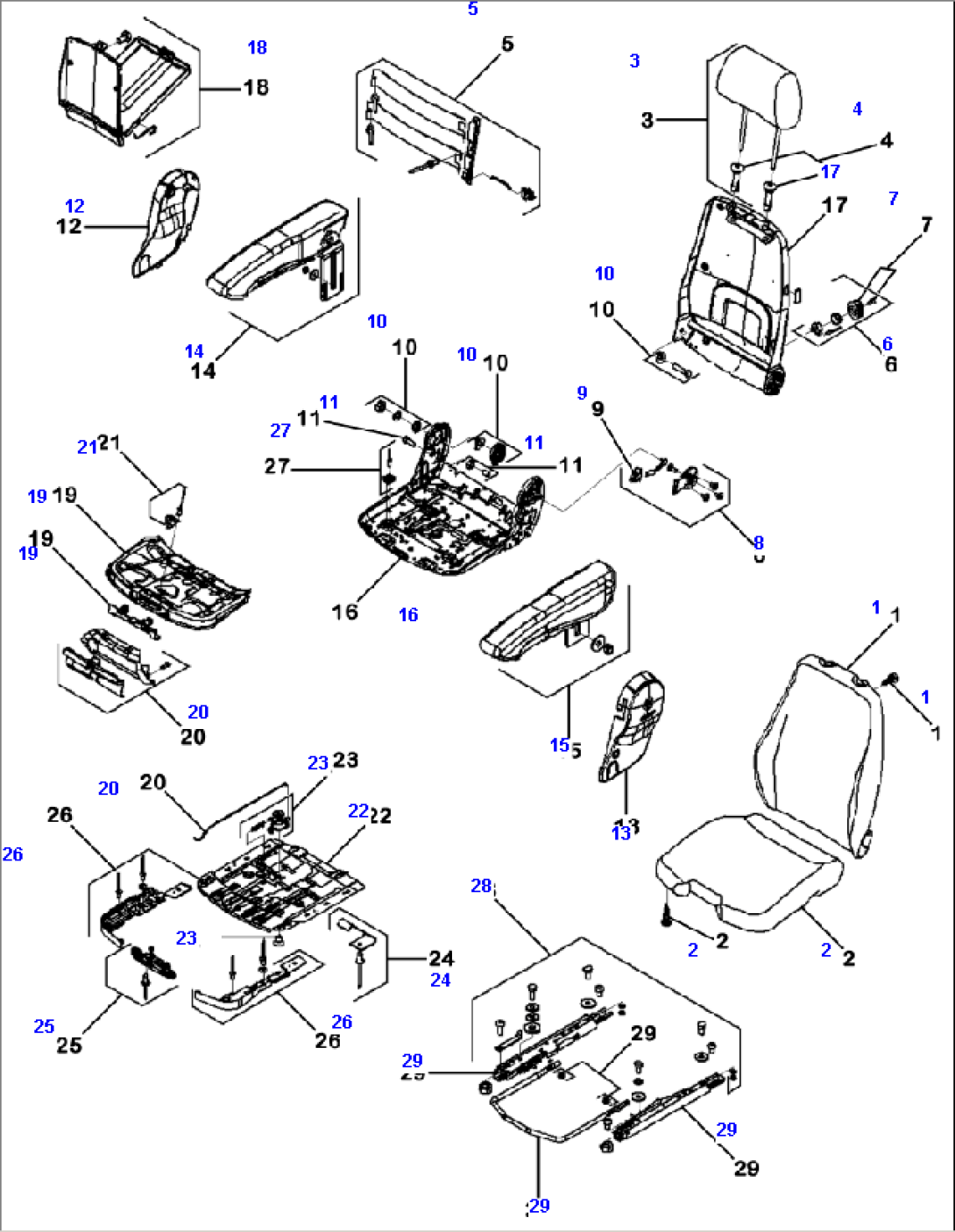 K0110-03A0 OPERATOR SEAT JOYSTICK STEERING (1/2)