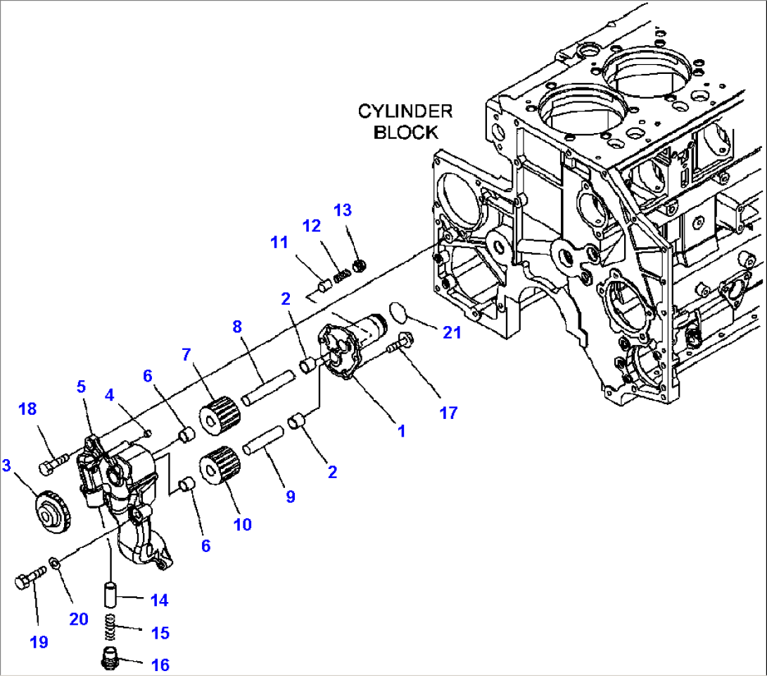 A3010-A4A8 LUBRICATING OIL PUMP