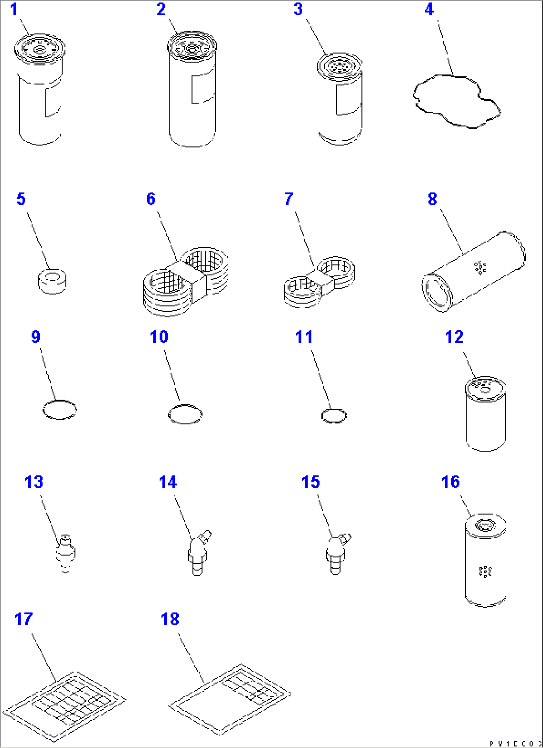 SPARE PARTS (TROPICAL WEATHER SPEC.) (50A)