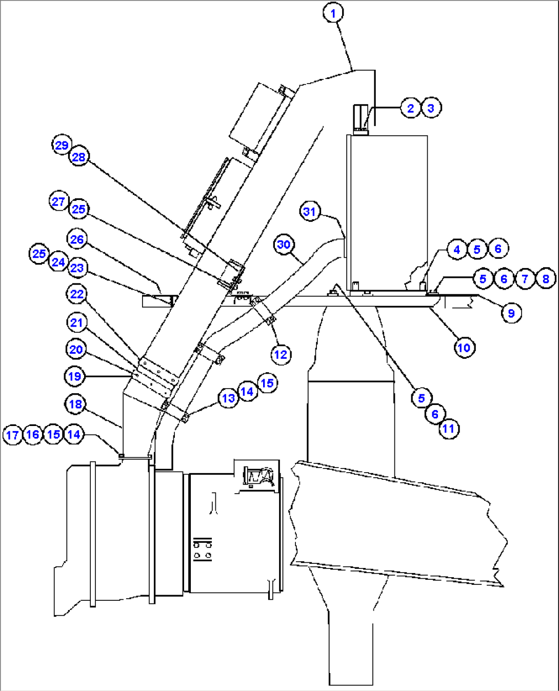 BLOWER INLET & COOLING AIR INSTL