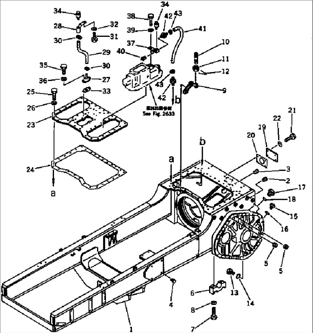 STEERING CASE AND MAIN FRAME(#46438-)