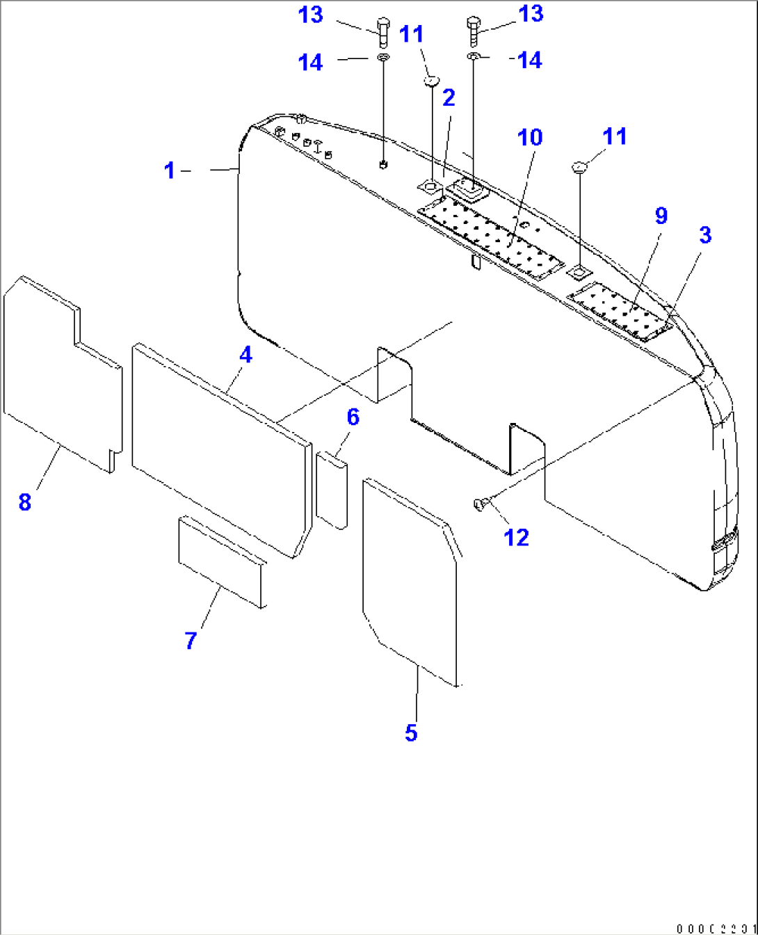 COUNTERWEIGHT (3730KG) (WITH REAR VIEW CAMERA)(#310001-)