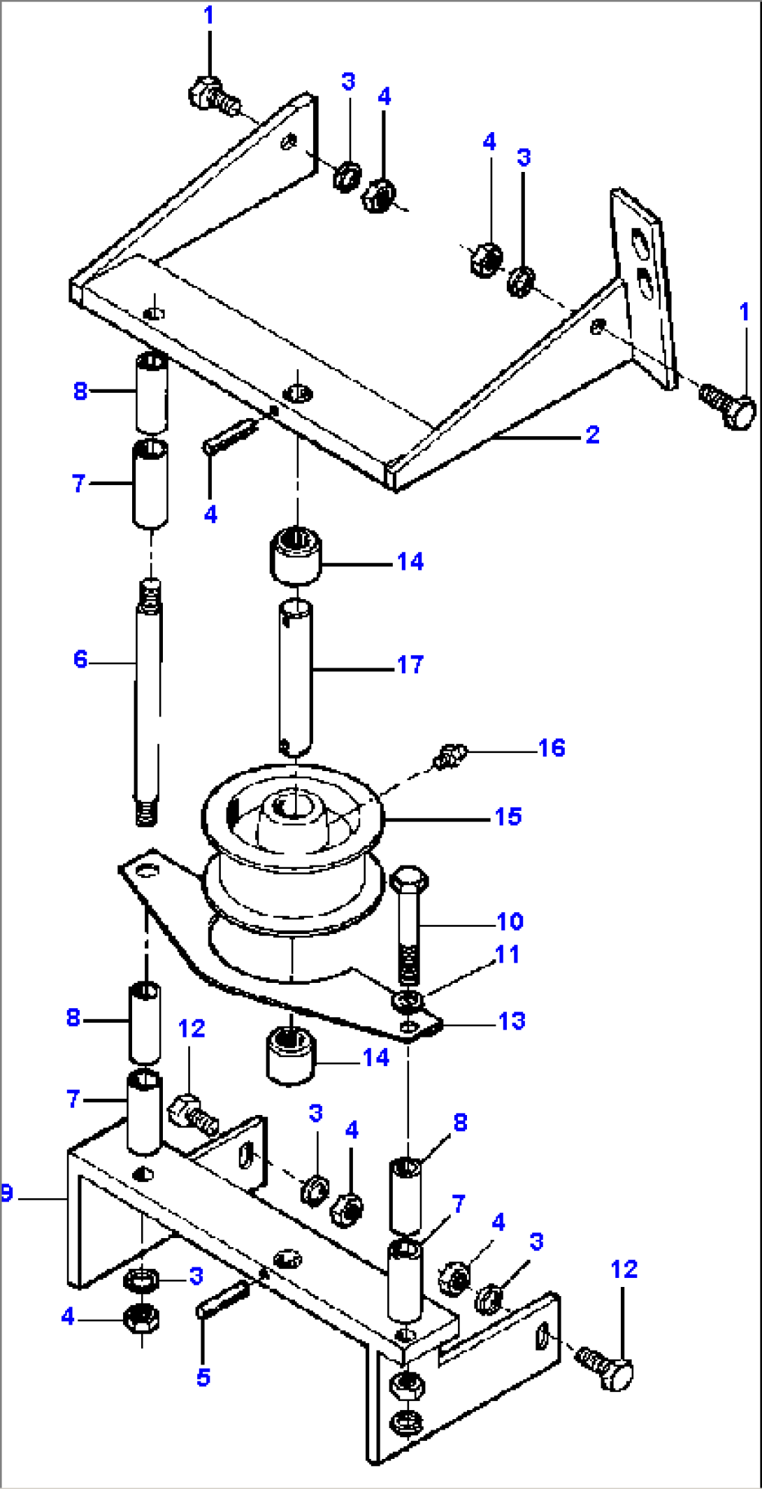 FIG. T0150-01A1 SHEAVE ASSEMBLY - THREE-SECTION POWER BOOM - 150FA