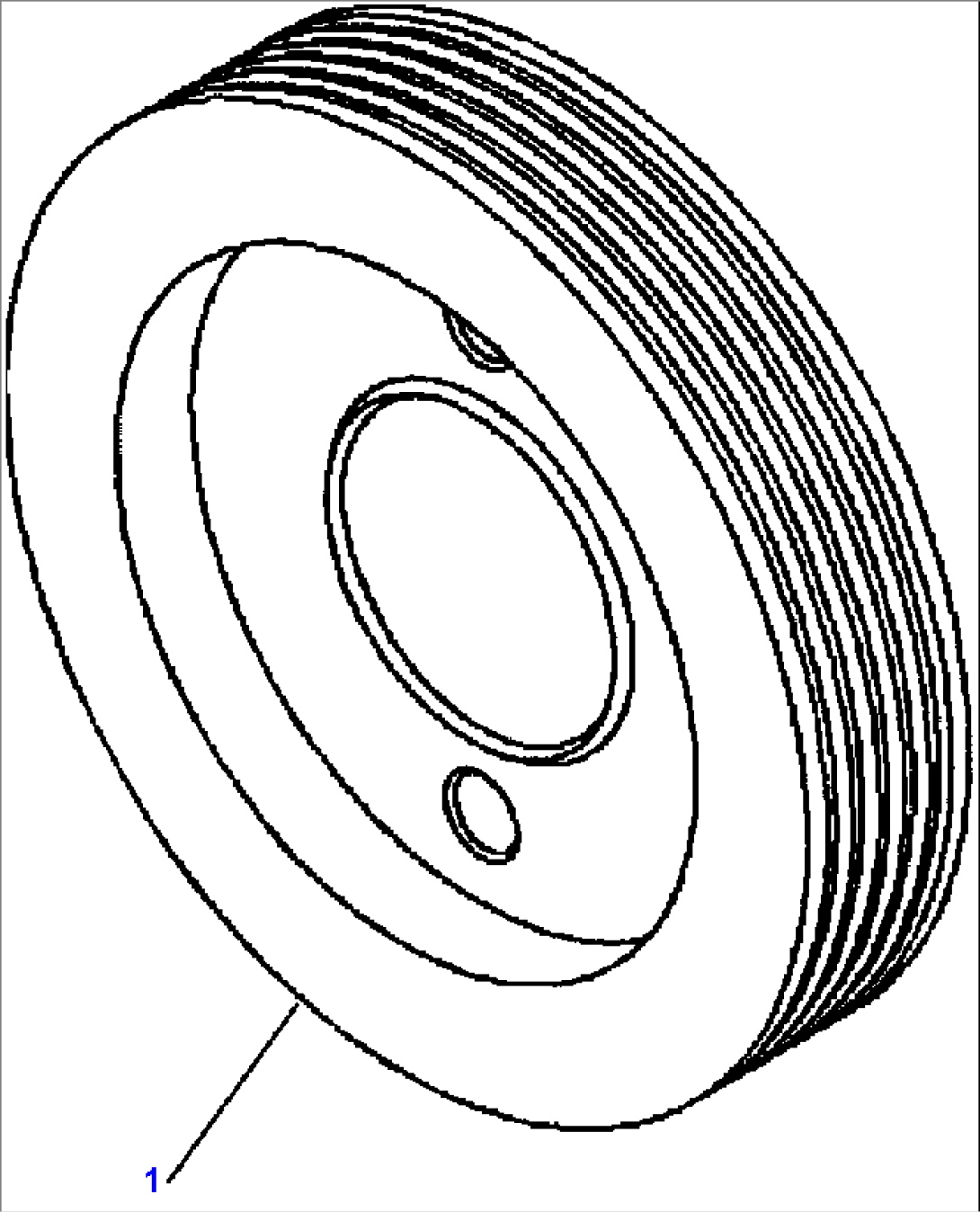 ALTERNATOR PULLEY (PULLEY LOCATED RIGHT SIDE OF ENGINE)