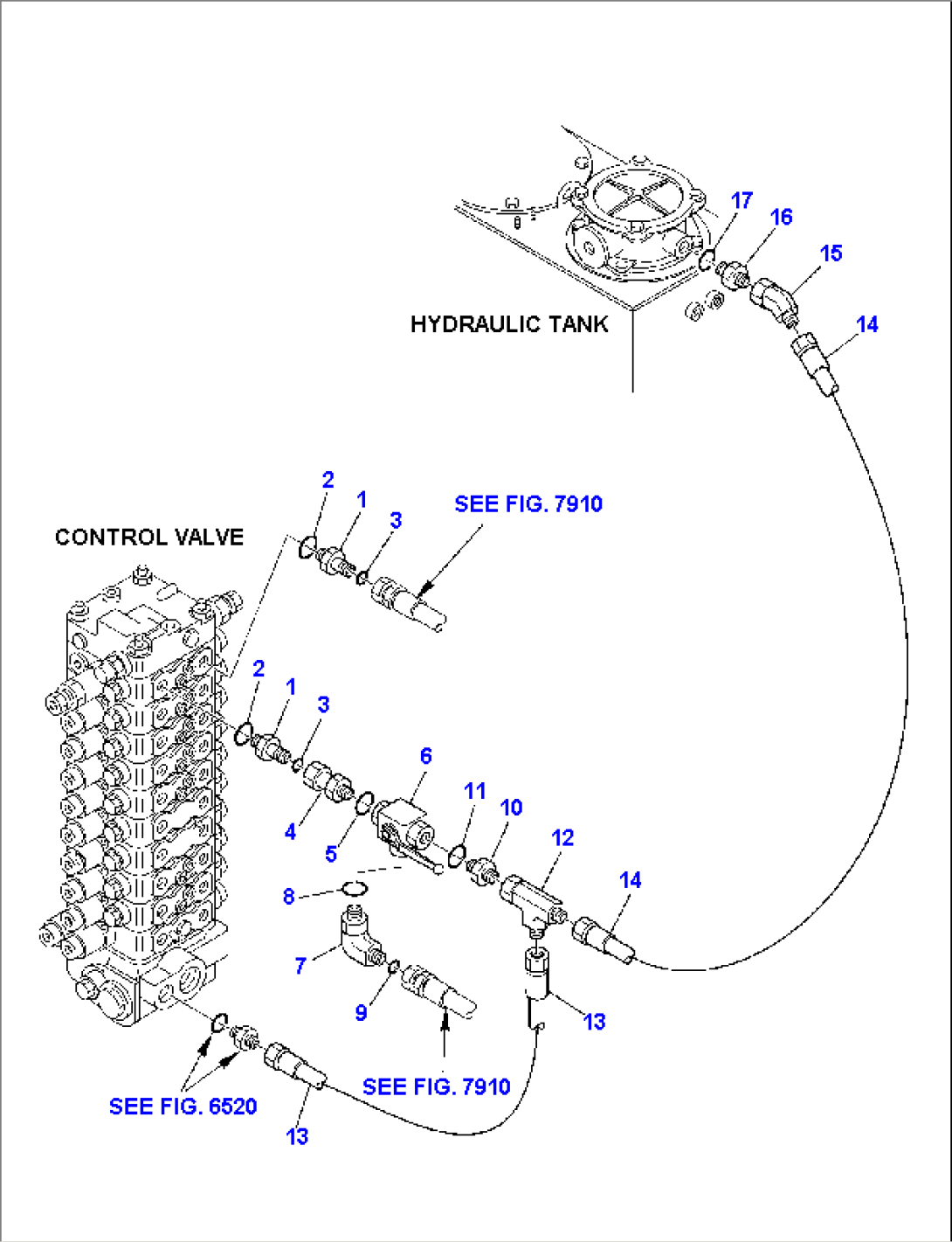 HYDRAULIC PIPING (ATTACHMENT LINE)