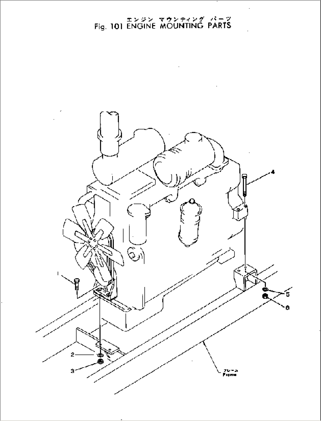 ENGINE MOUNTING PARTS